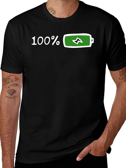 100% Charged Black T-Shirt