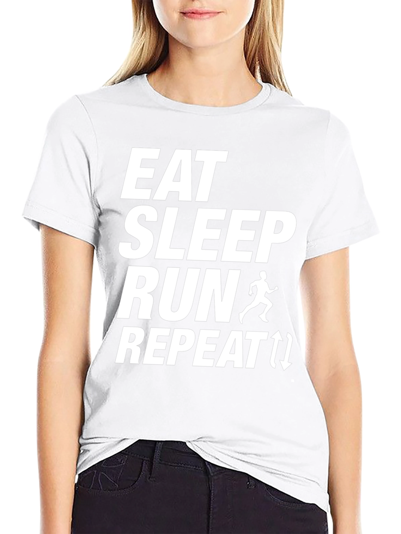 Eat Sleep Run Repeat Graphic T-Shirt