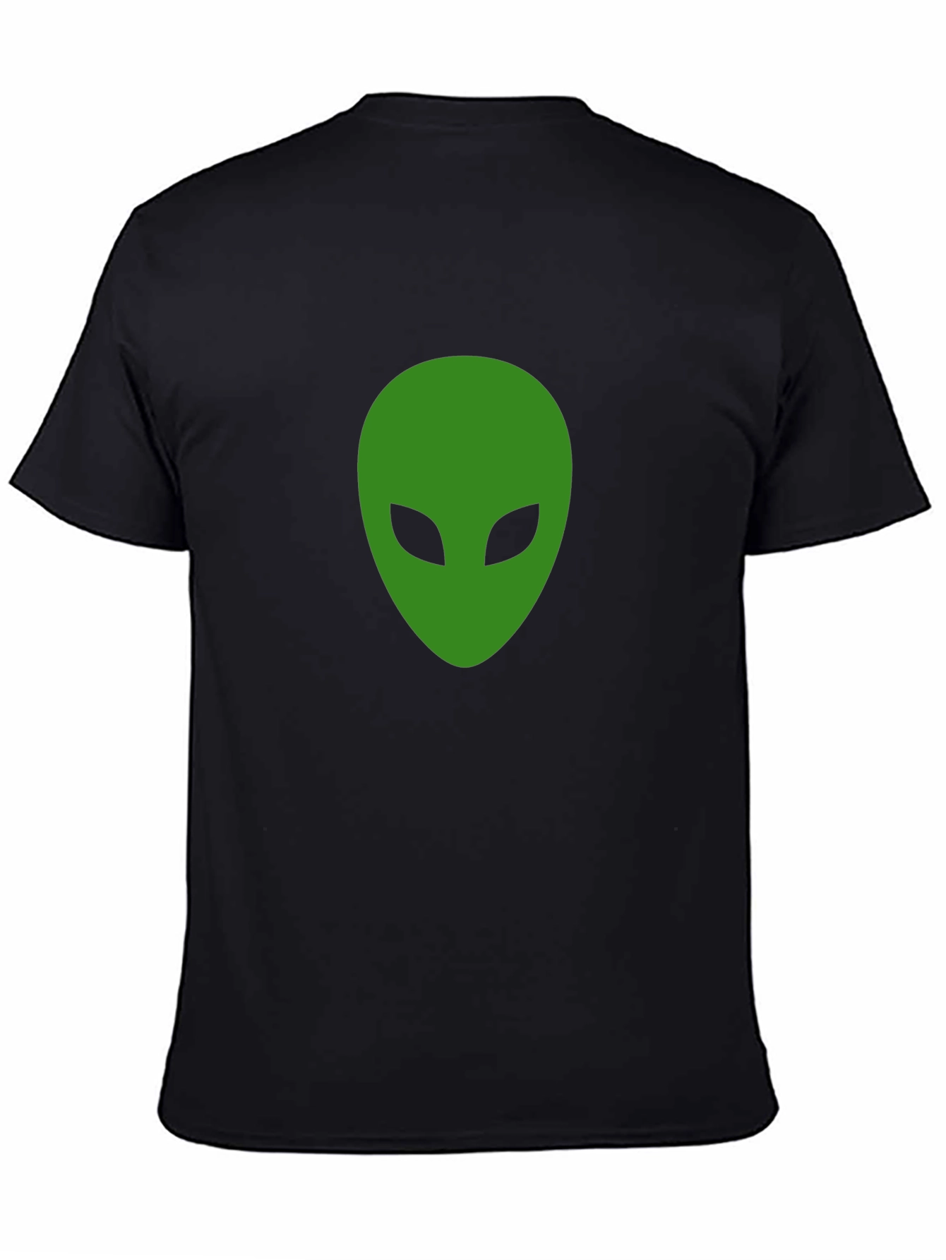 Alien Head Graphic Black T-Shirt
