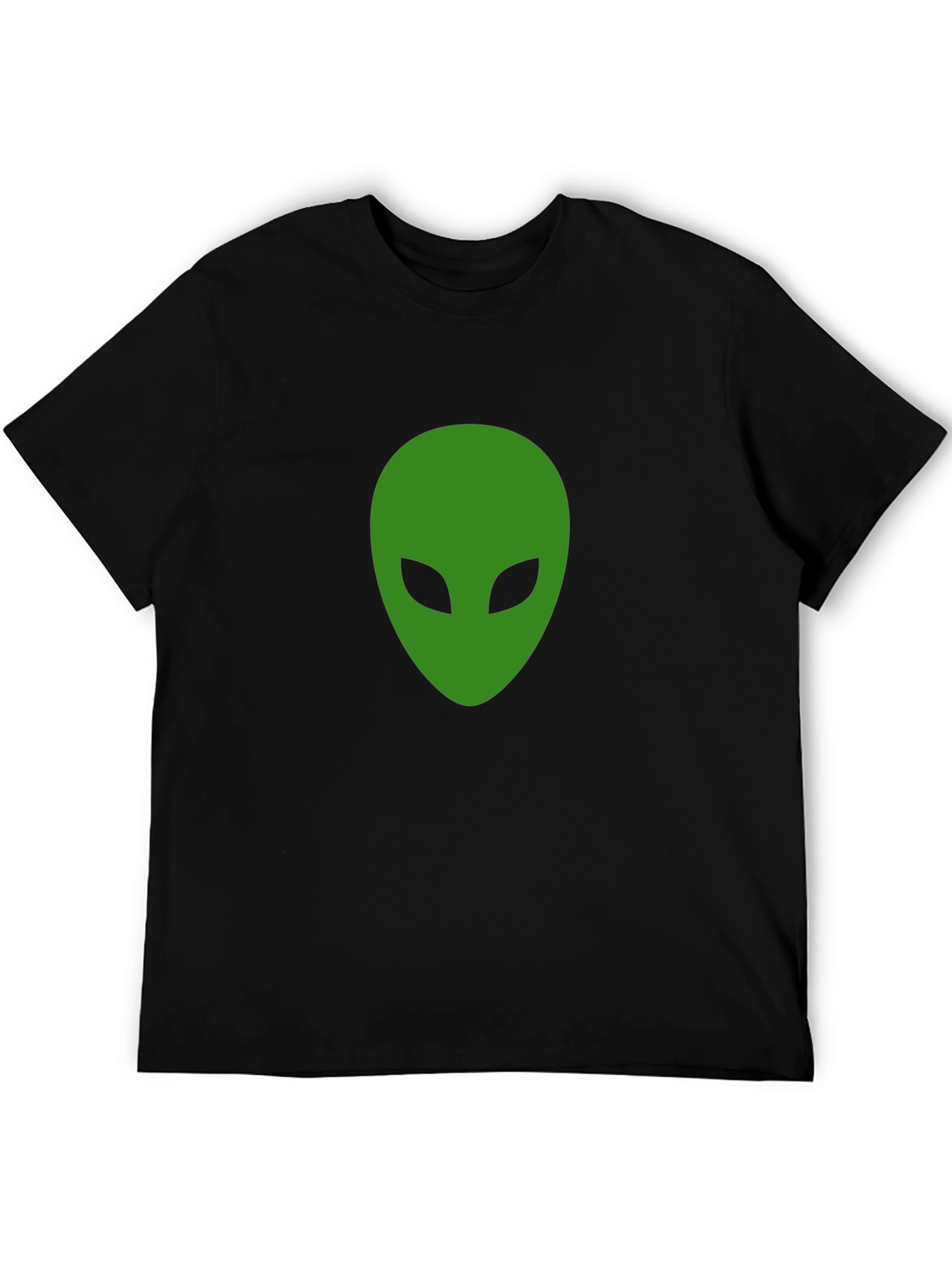 Alien Head Graphic Black T-Shirt