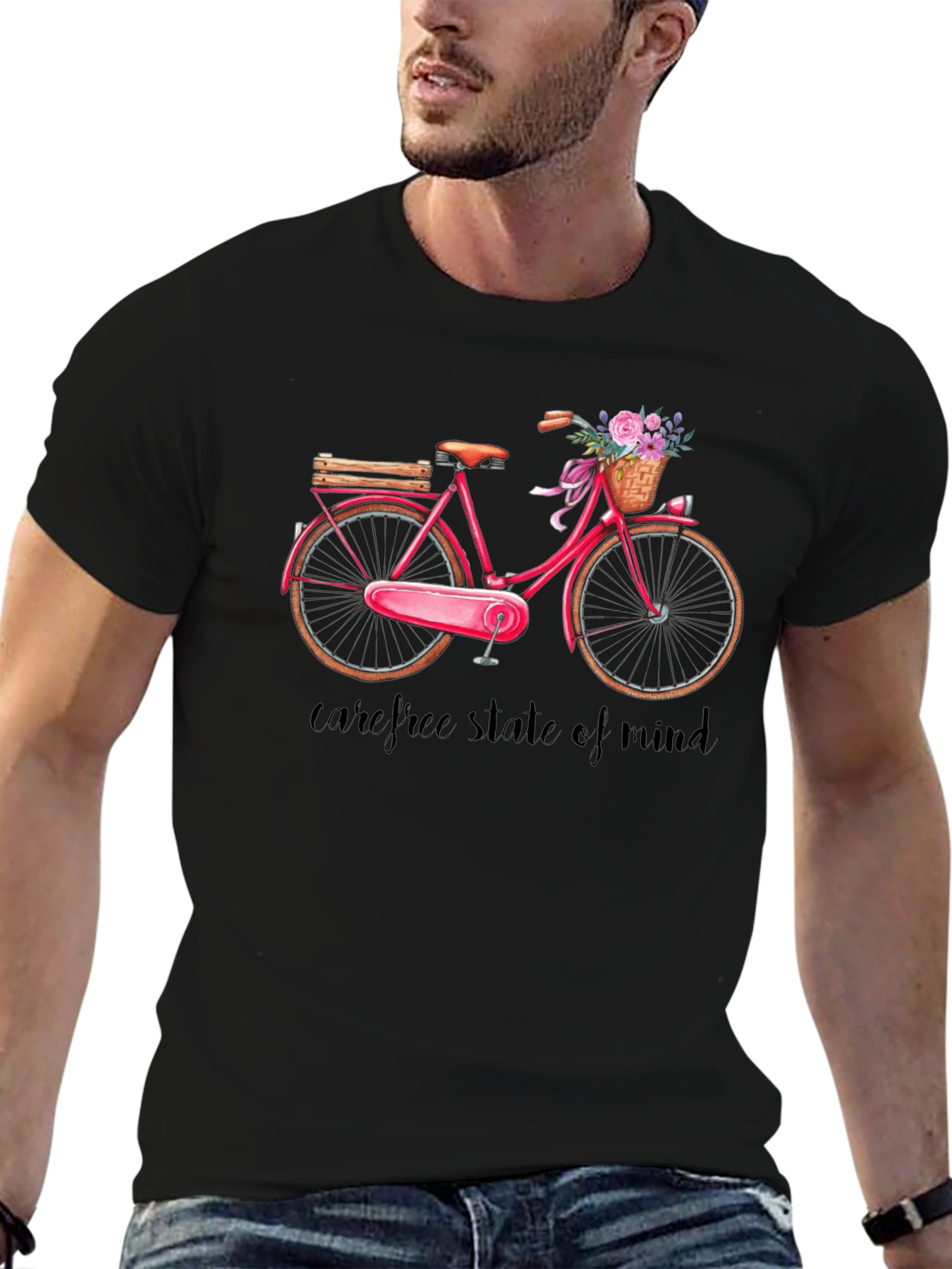 Carefree State of Mind Bicycle Graphic Tee