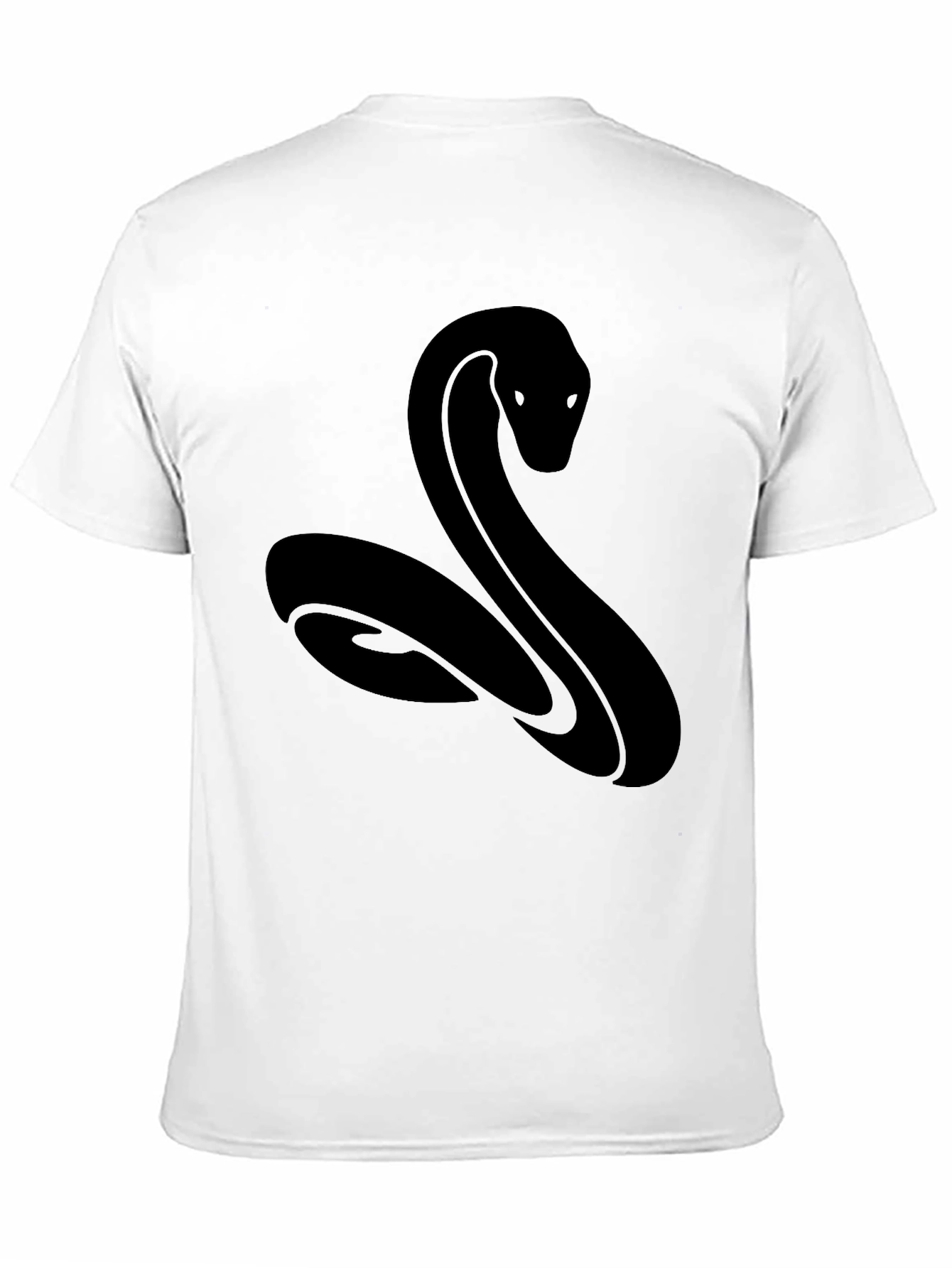 Black Snake Graphic T-Shirt - Mens Casual Tee