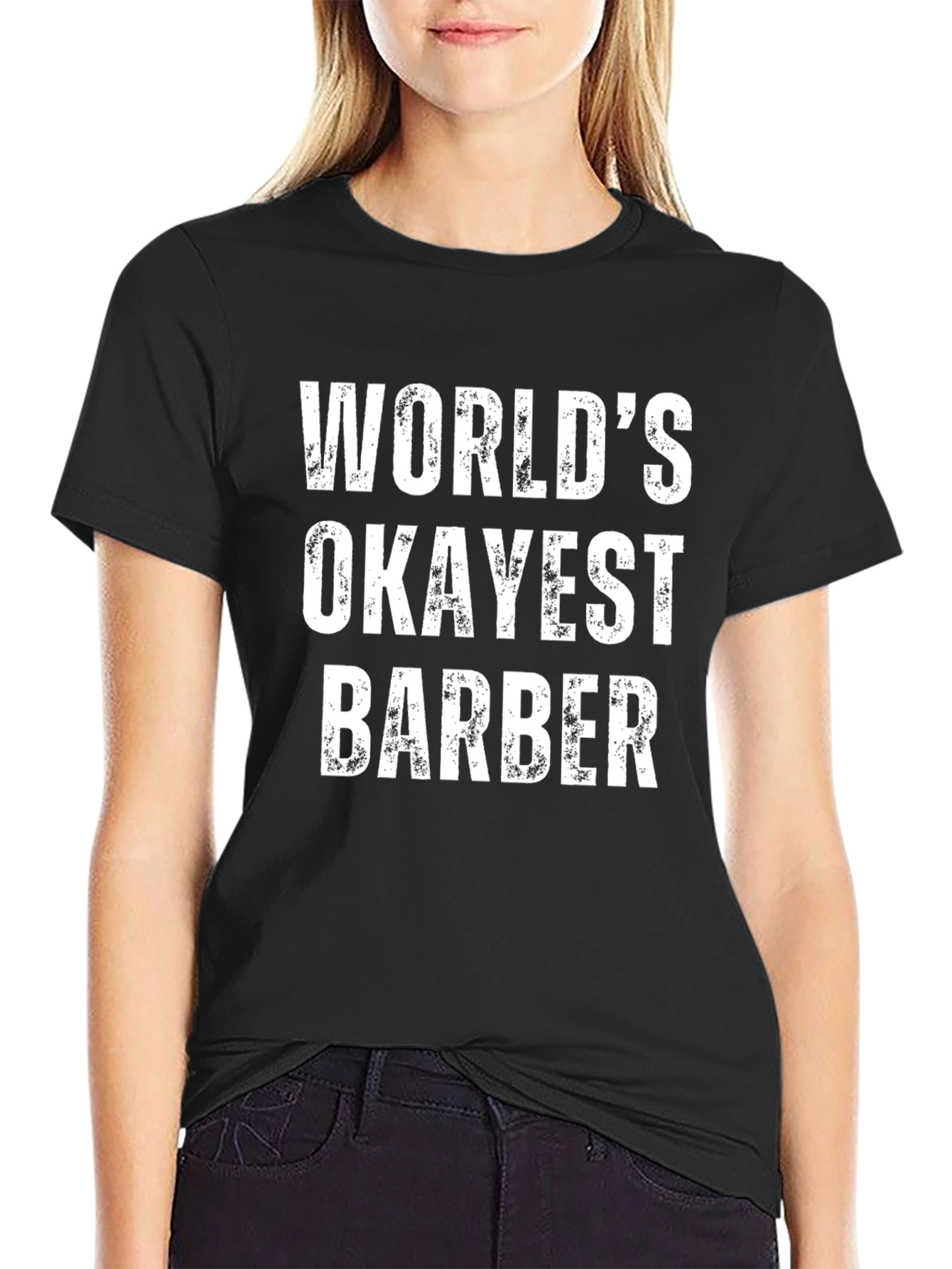 Worlds Okayest Barber Graphic T-Shirt