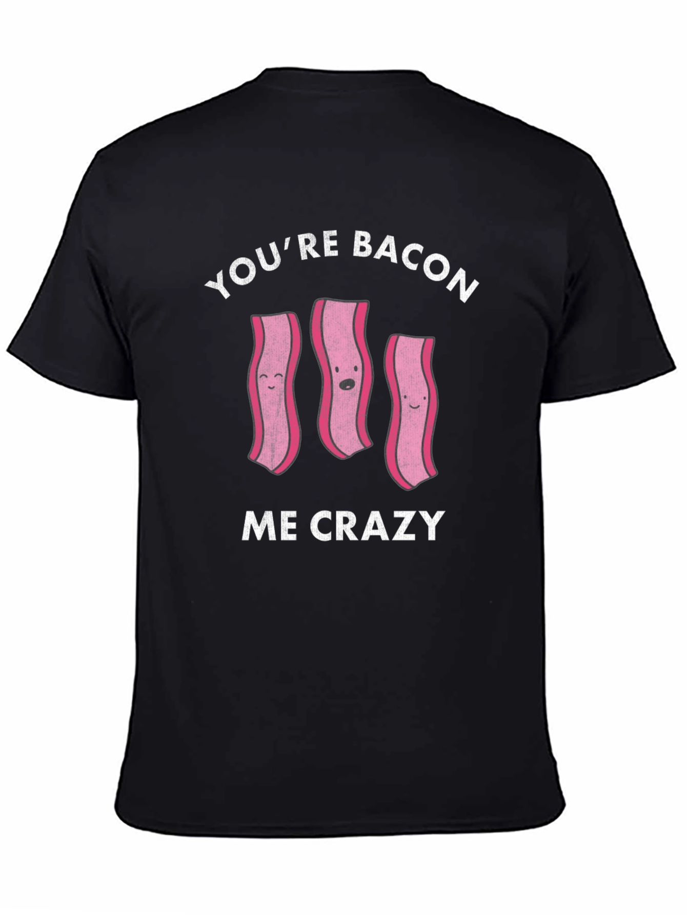 Bacon Me Crazy Black T-Shirt