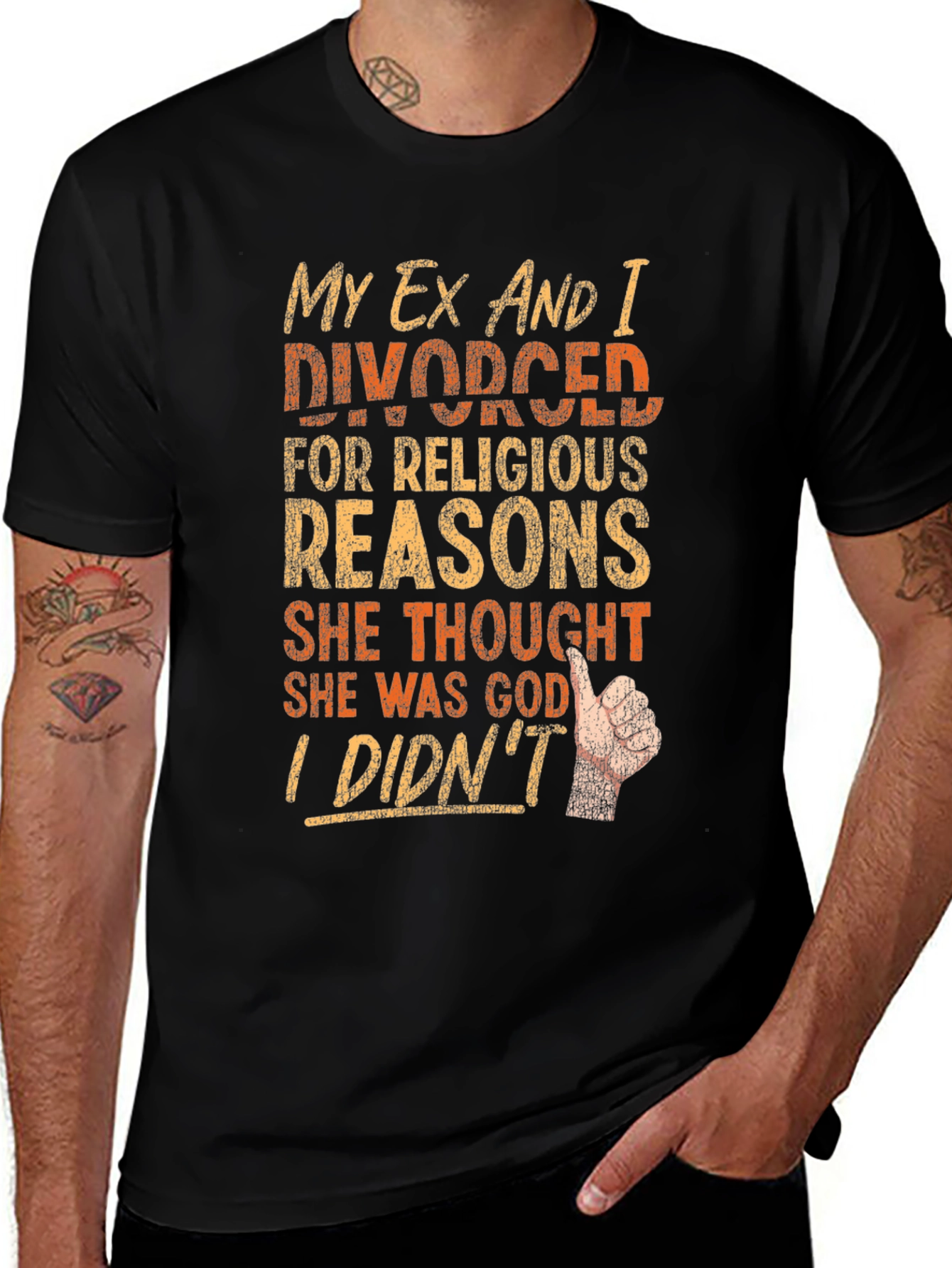 Funny Divorce T-Shirt - Religious Reasons