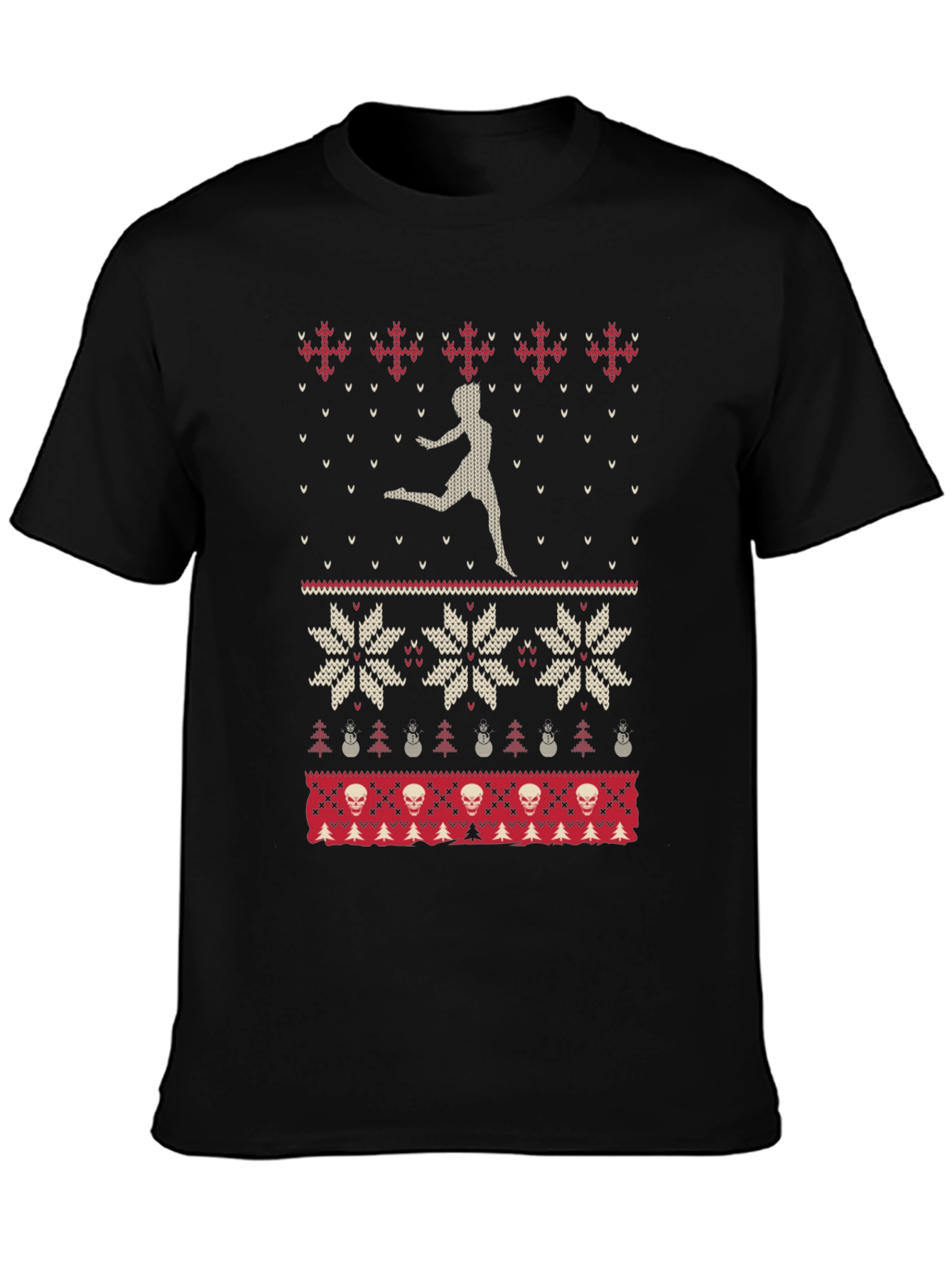 Ugly Holiday Sweater Style Graphic Tee