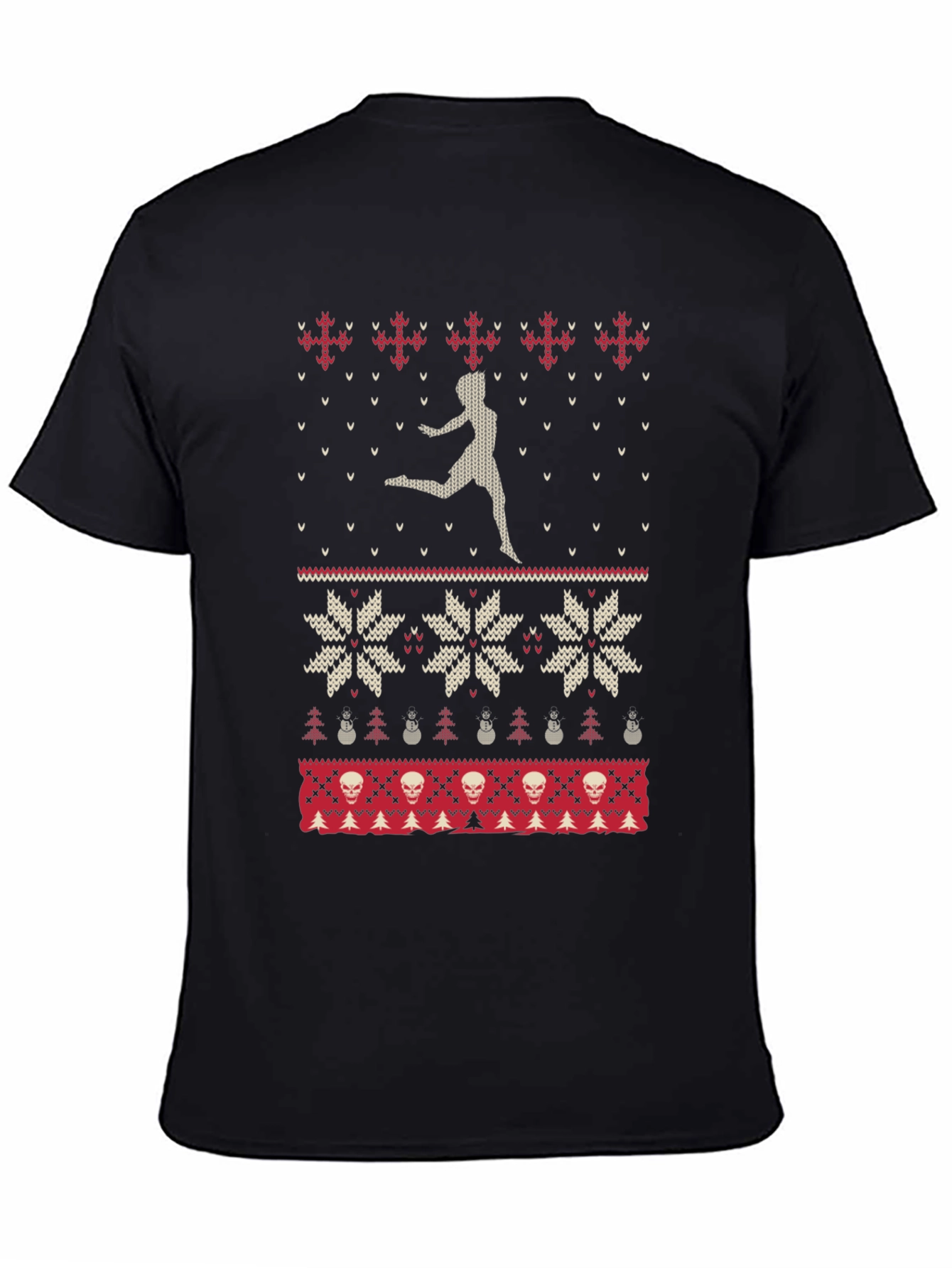 Ugly Holiday Sweater Style Graphic Tee