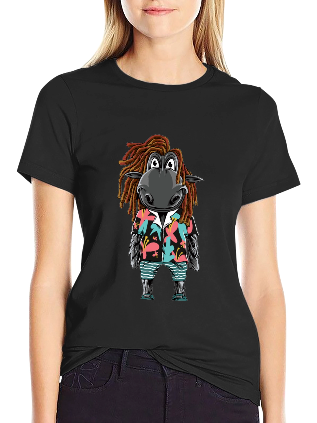 Zebra Dreadlocks Hawaiian Tee - Cool Summer Vibes