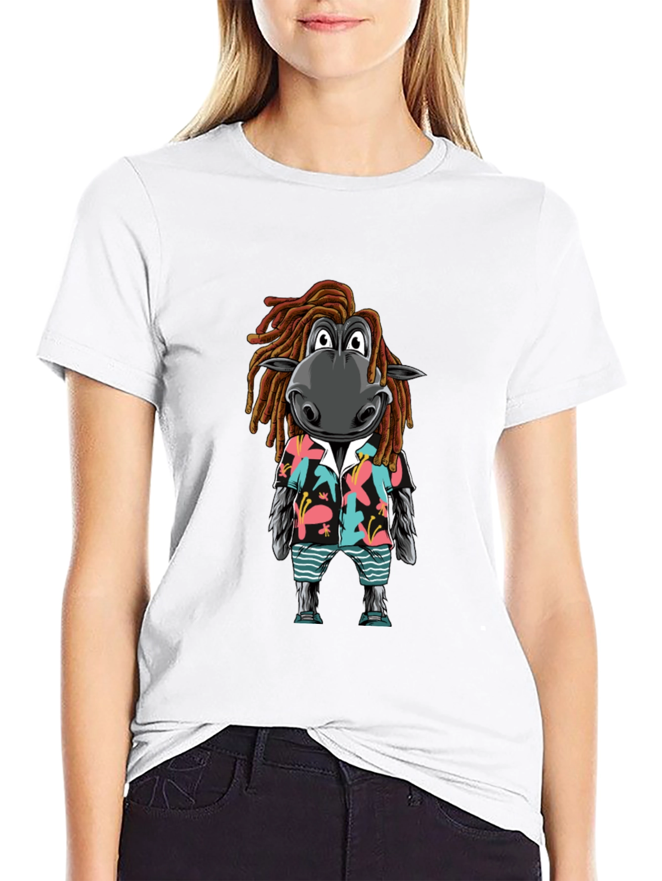 Zebra Dreadlocks Hawaiian Tee - Cool Summer Vibes