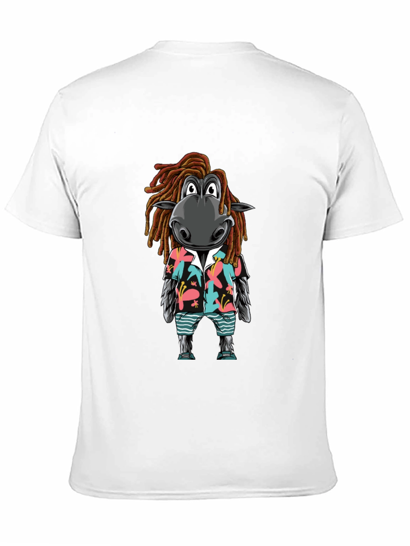 Zebra Dreadlocks Hawaiian Tee - Cool Summer Vibes