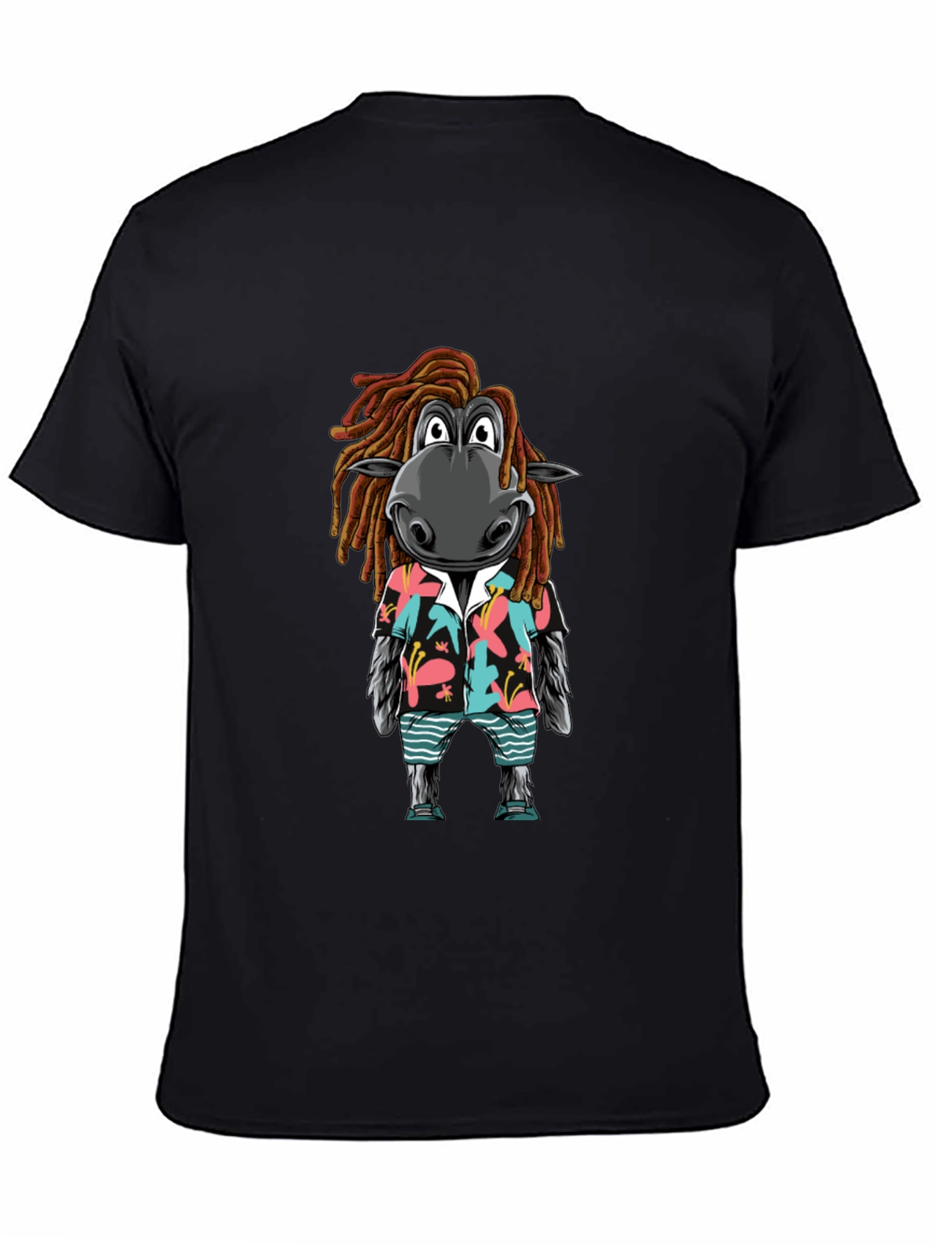 Zebra Dreadlocks Hawaiian Tee - Cool Summer Vibes