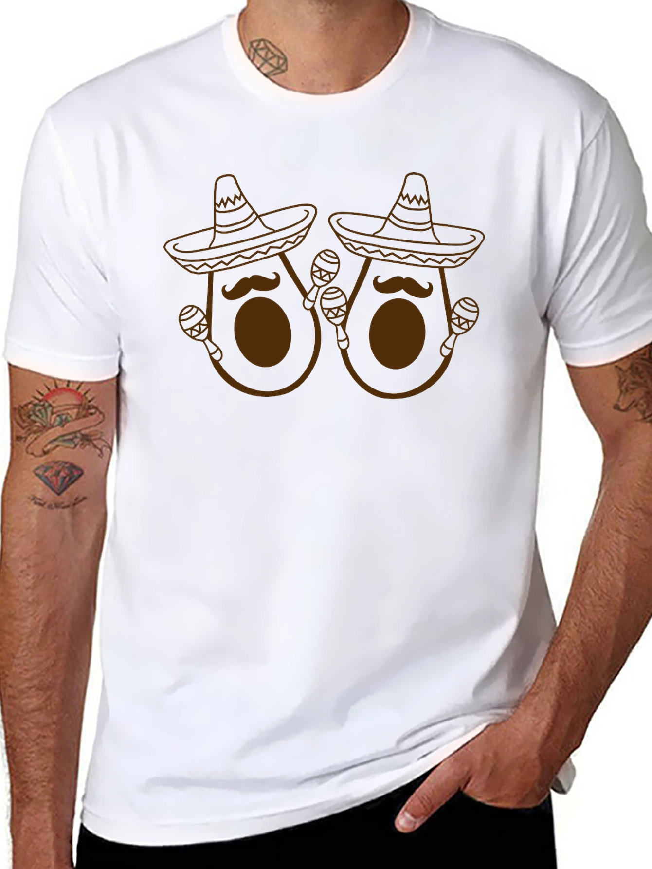 Avocado Mariachi T-Shirt - Cinco de Mayo