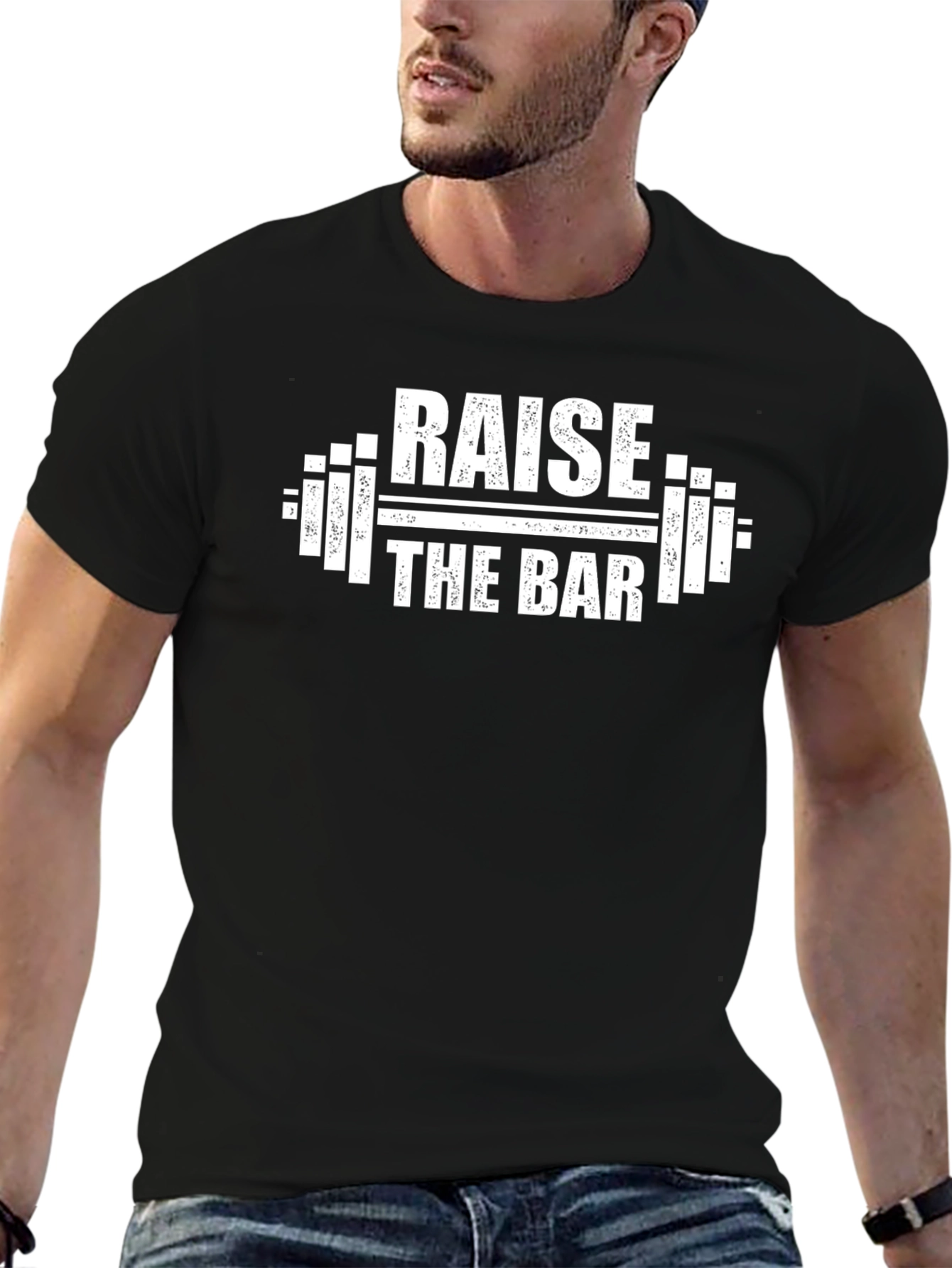 Raise the Bar Graphic T-Shirt - Black