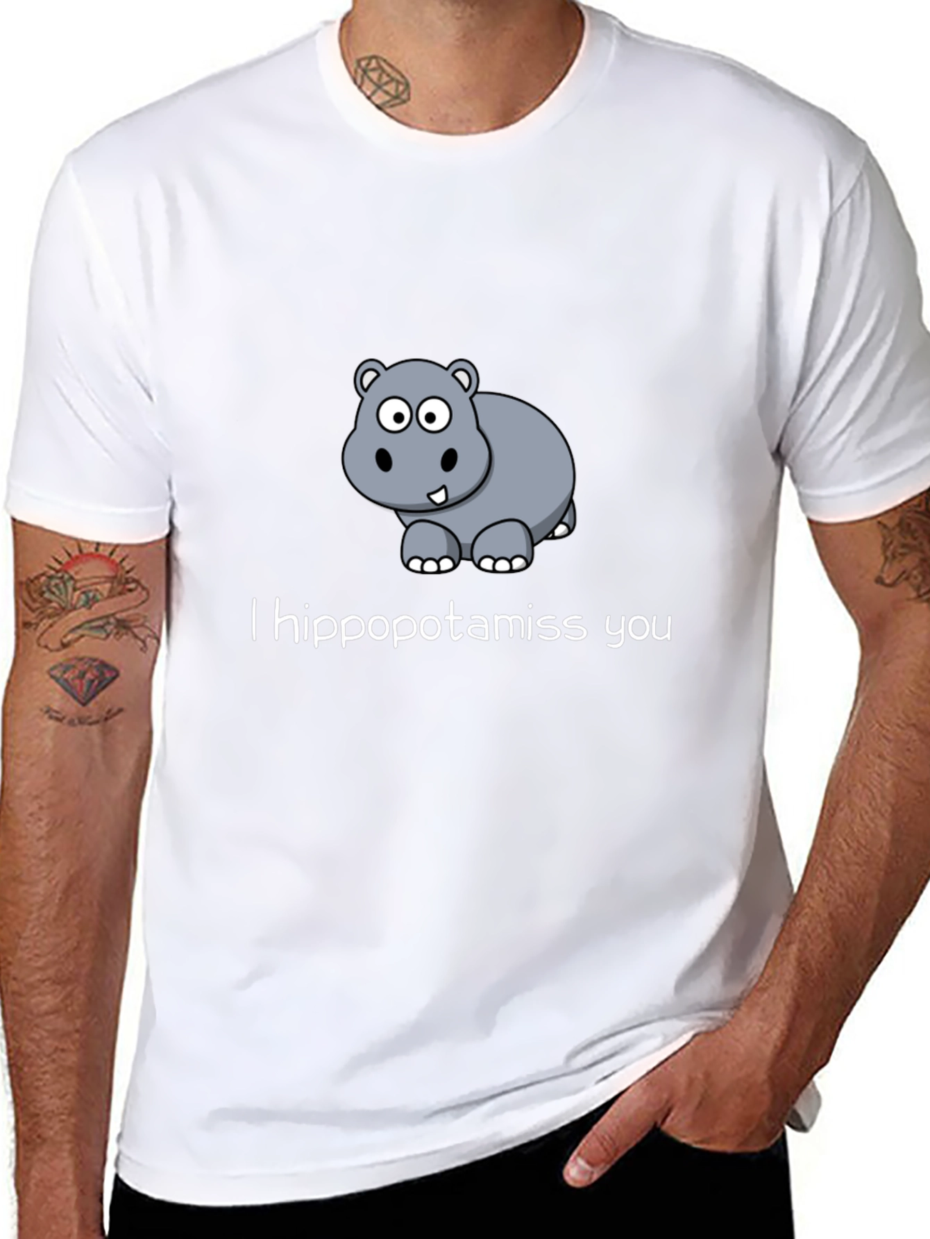 I Hippopotamiss You - Graphic T-Shirt