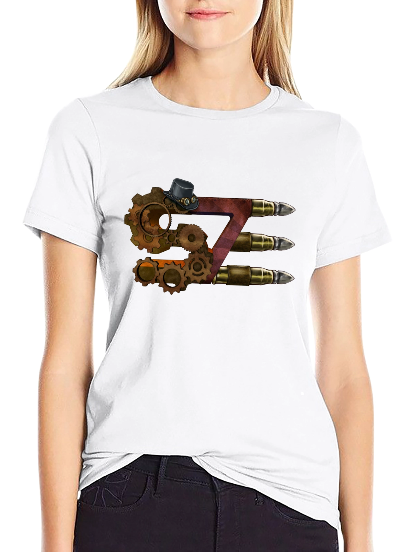 Steampunk Z Letter T-Shirt