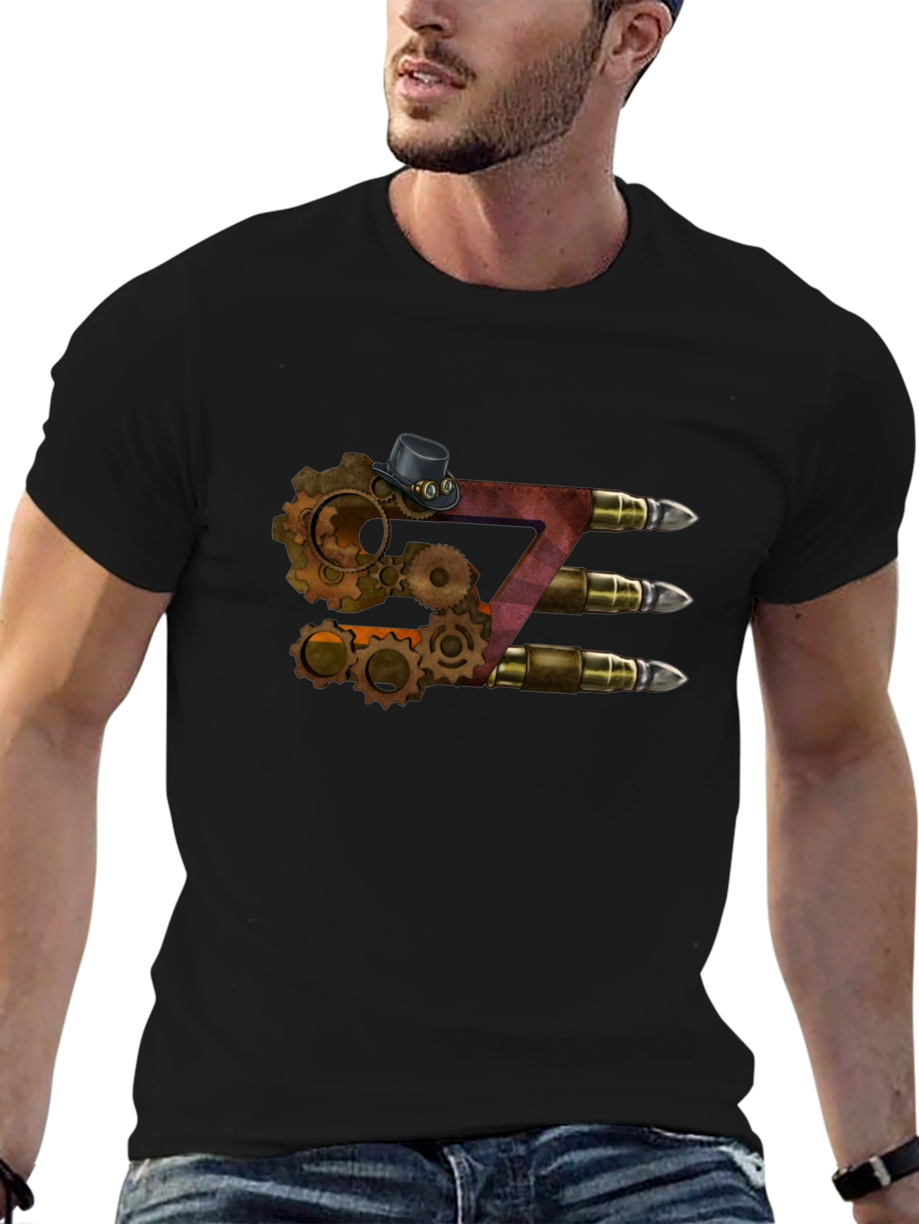Steampunk Z Letter T-Shirt
