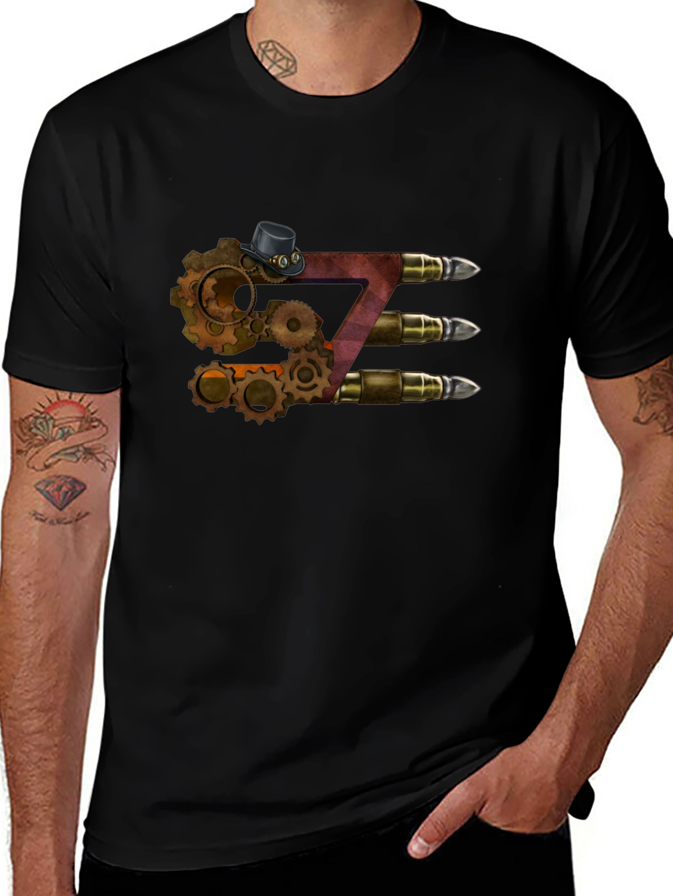 Steampunk Z Letter T-Shirt