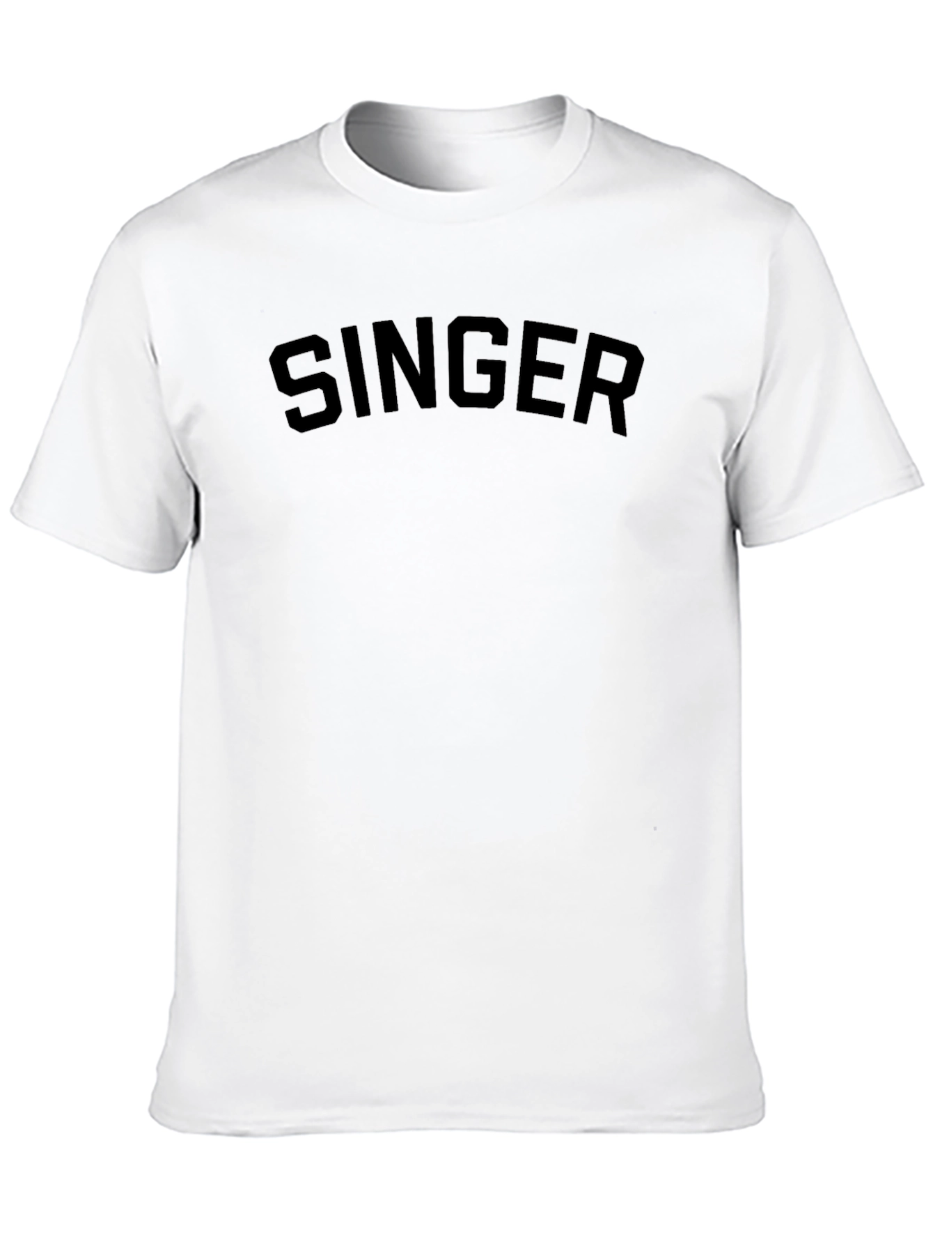 Singer Graphic Tee - Classic Black Crewneck T-Shirt