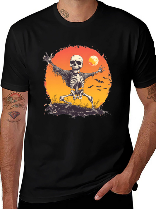 Halloween Skeleton T-Shirt - Spooky Season Apparel