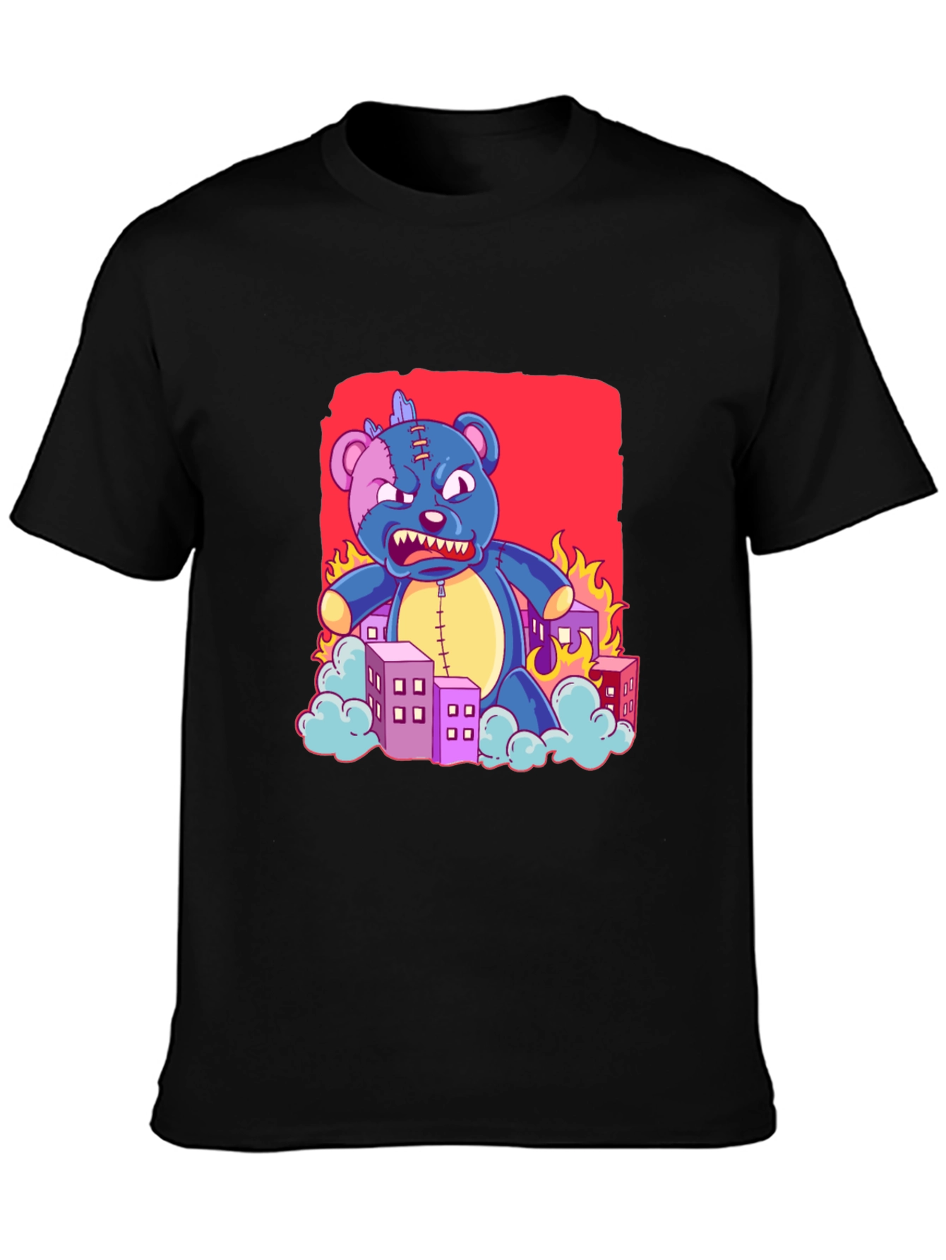 Angry Teddy Bear City T-Shirt