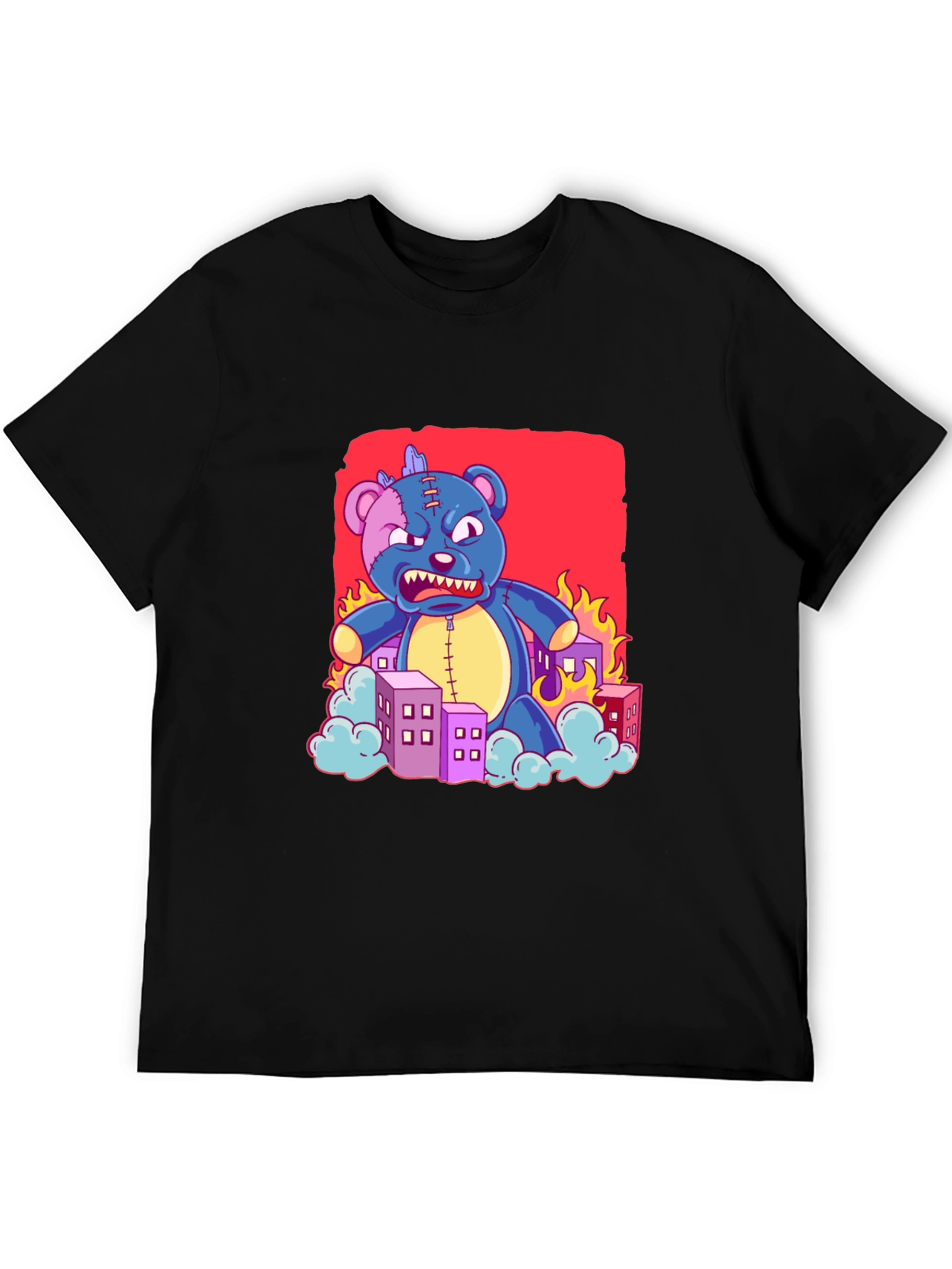 Angry Teddy Bear City T-Shirt