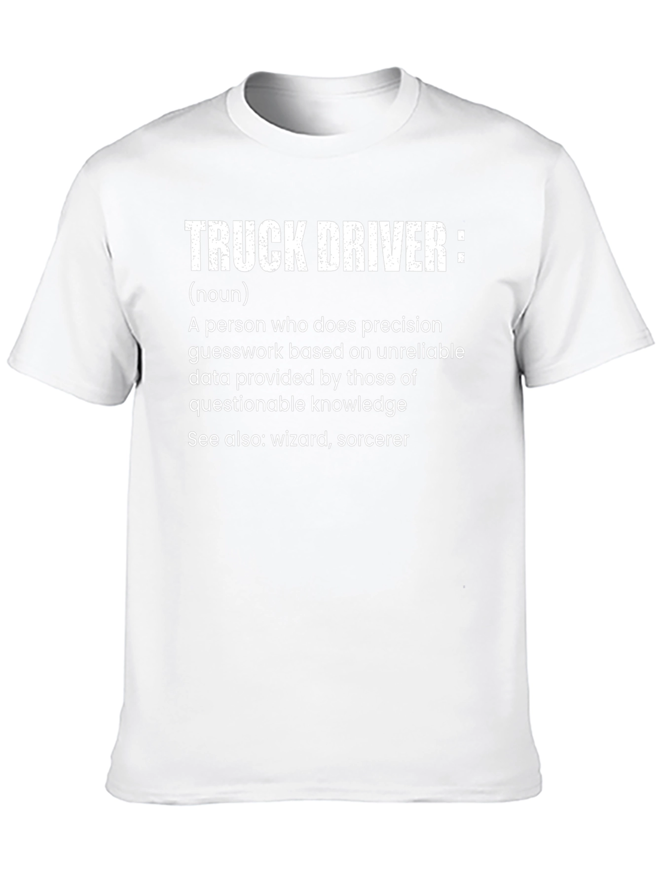 Truck Driver Definition Black T-Shirt