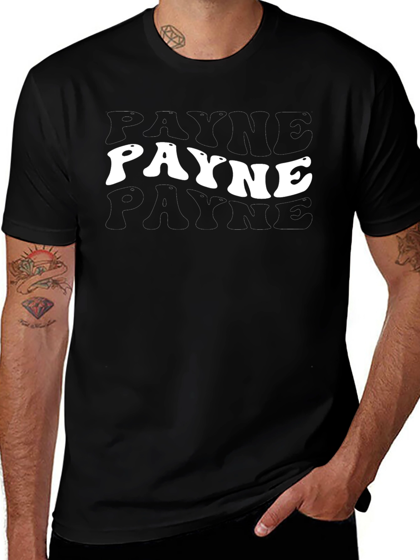 Payne Graphic Tee - Retro Style Black T-Shirt