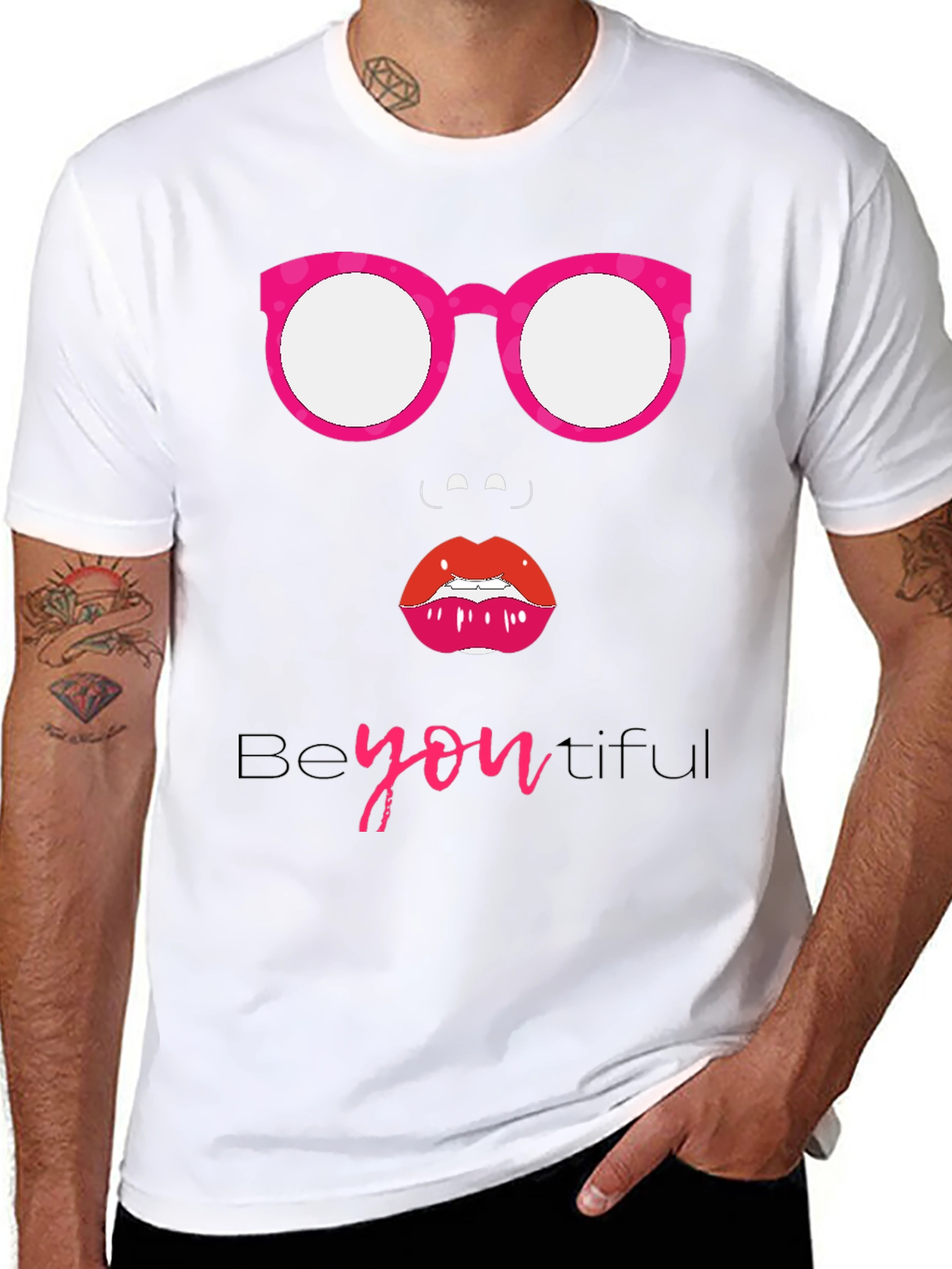 Be-YOU-tiful Graphic Tee - Stylish Black T-Shirt