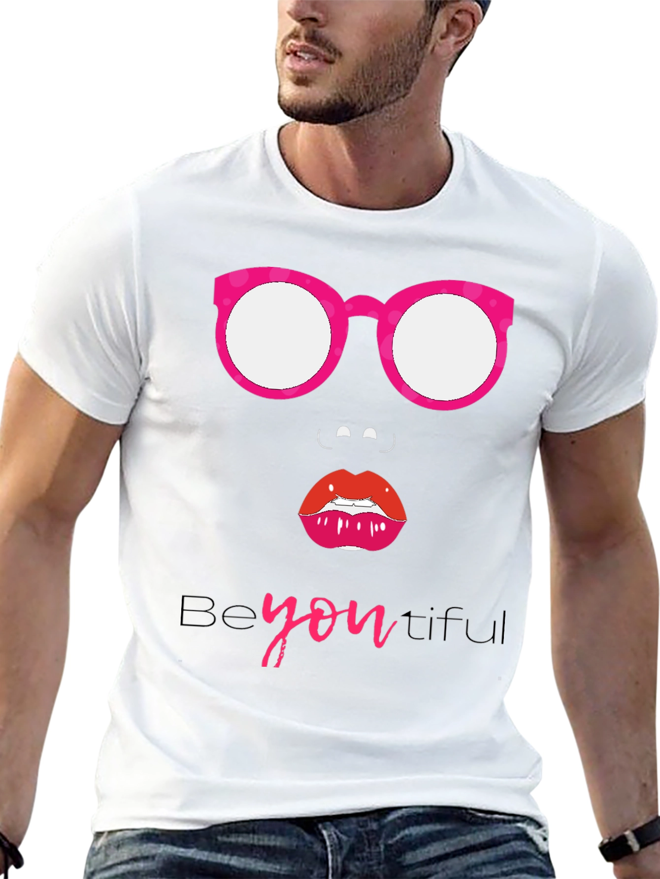 Be-YOU-tiful Graphic Tee - Stylish Black T-Shirt
