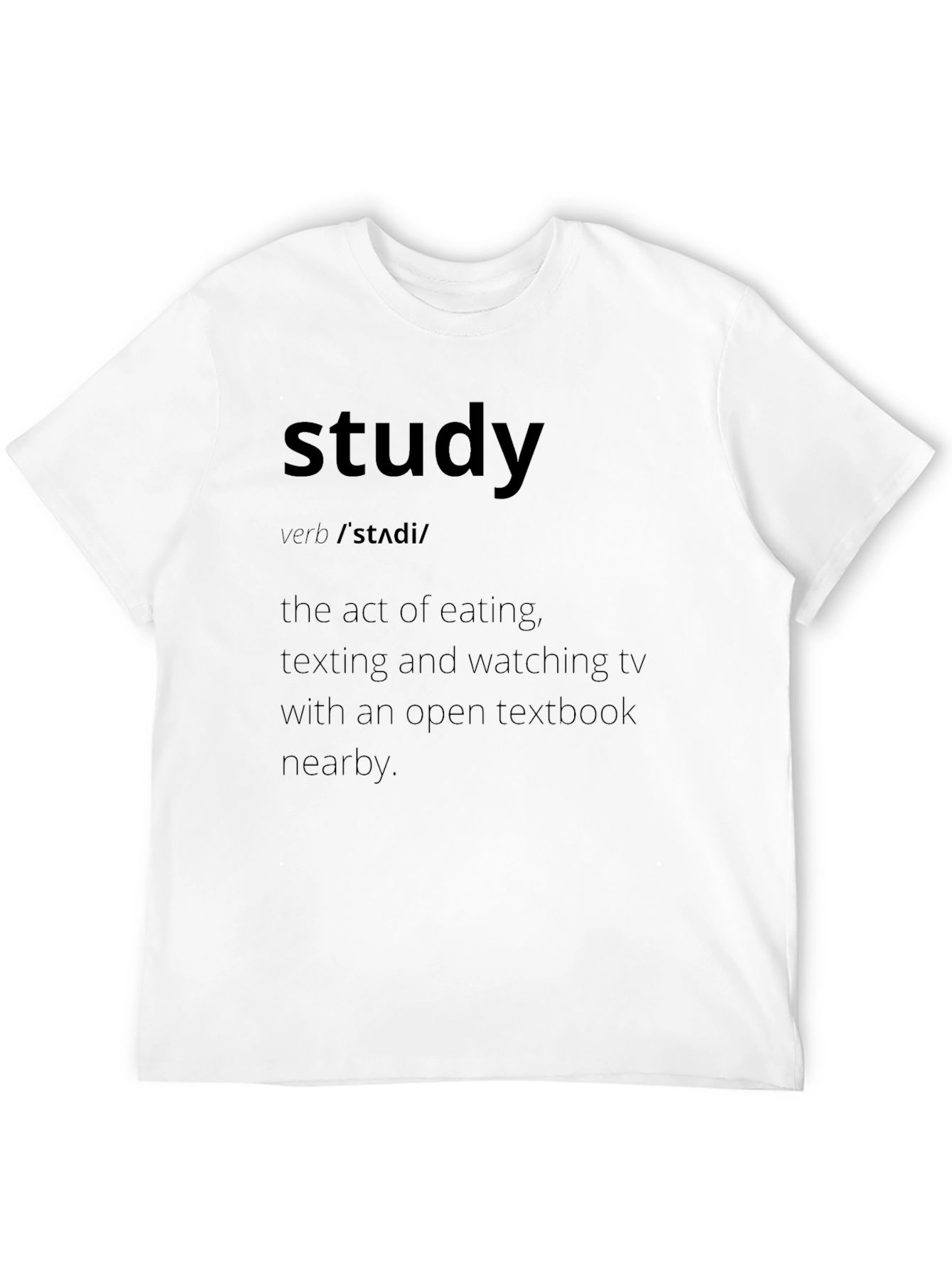 Study Definition Graphic Tee - Funny Student Shirt
