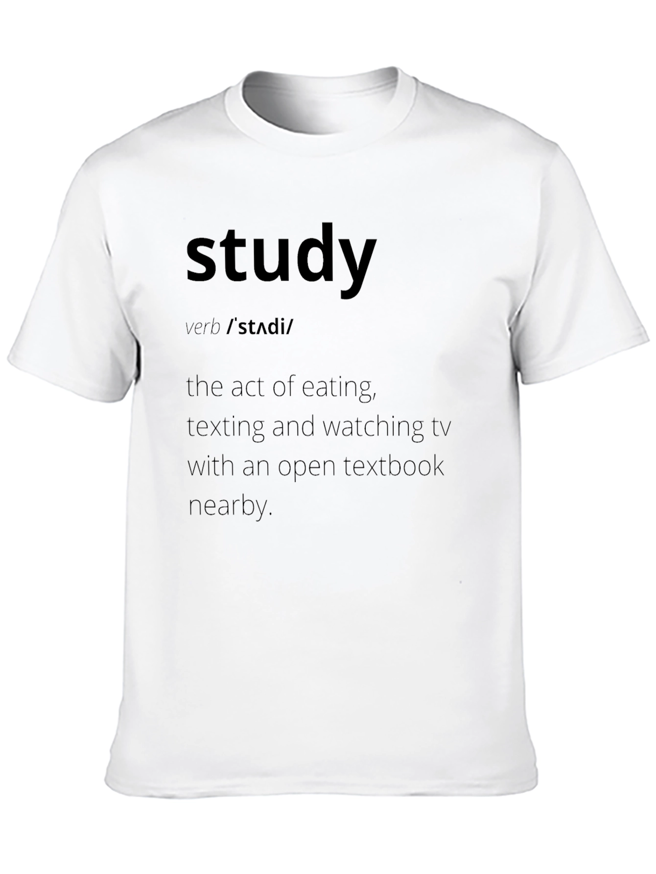 Study Definition Graphic Tee - Funny Student Shirt