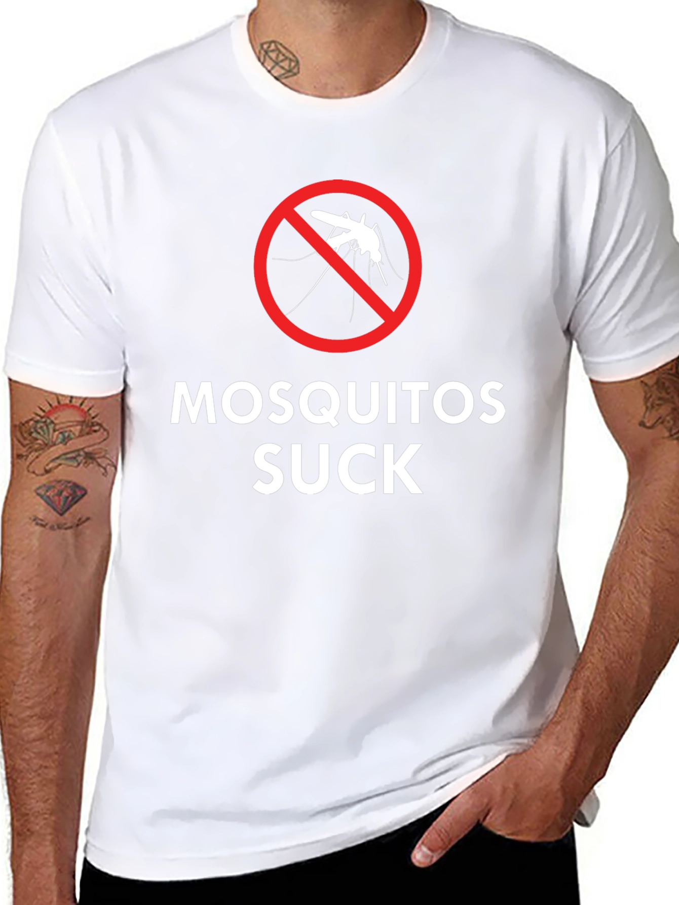 Mosquitoes Suck Graphic Tee - Black