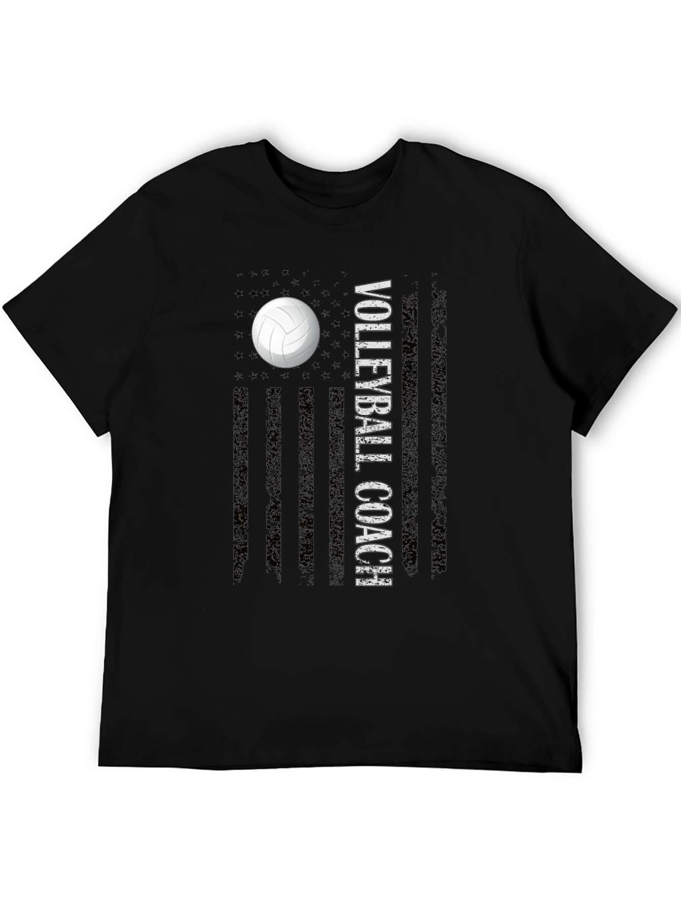 Volleyball Coach USA Flag T-Shirt