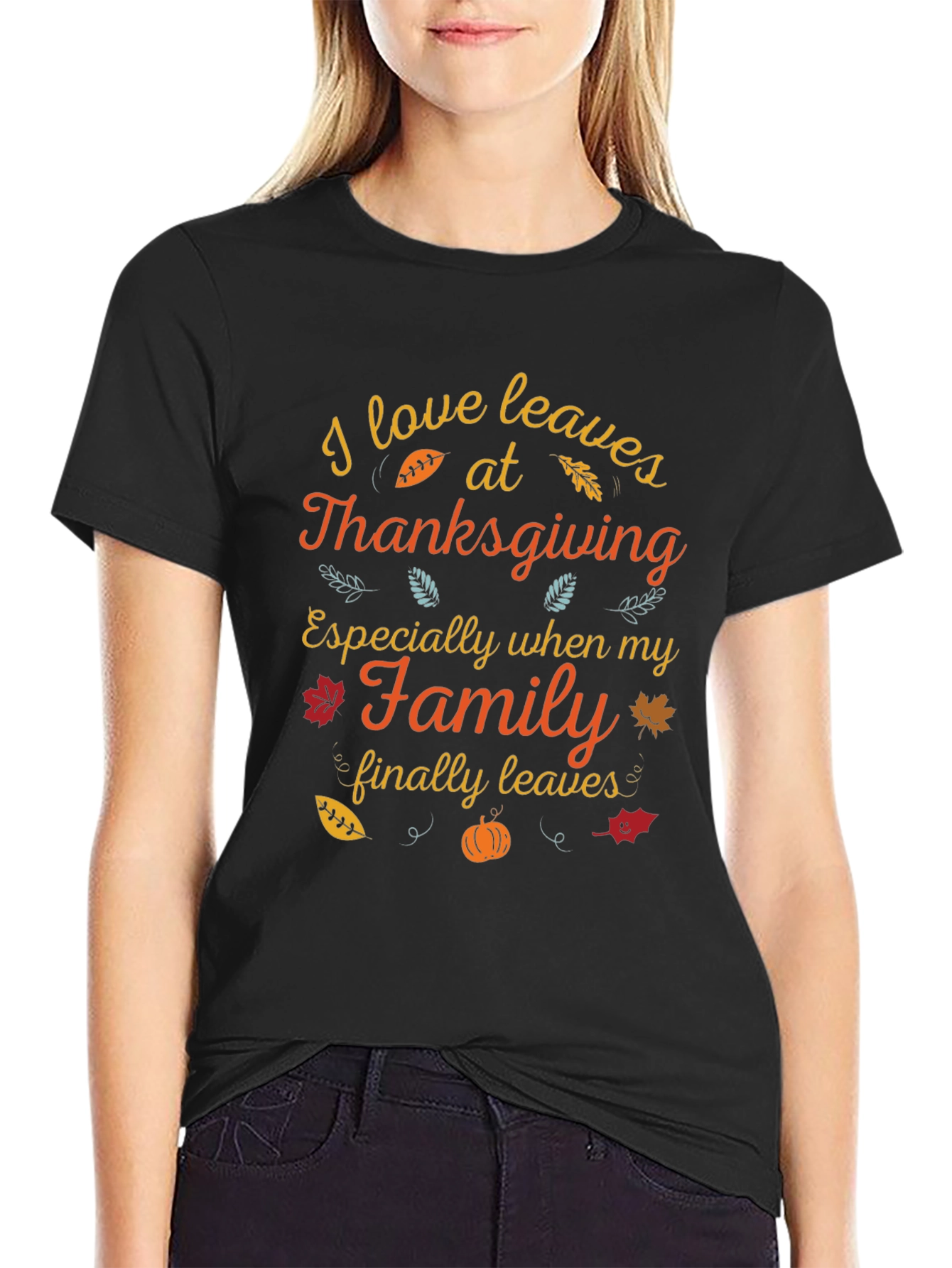 Thanksgiving Leaves Graphic Tee