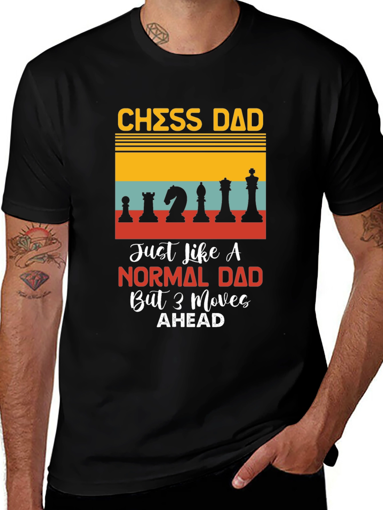 Chess Dad T-Shirt - 3 Moves Ahead!