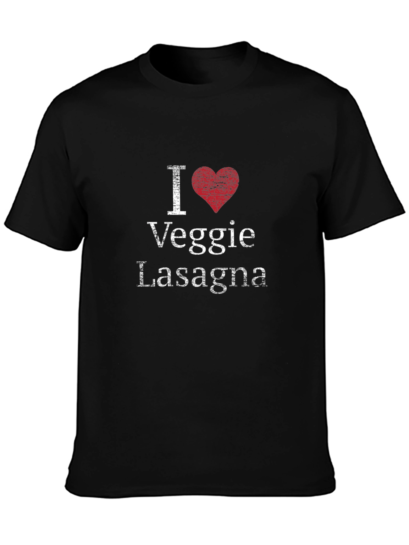 I Heart Veggie Lasagna T-Shirt - Novelty Graphic Tee