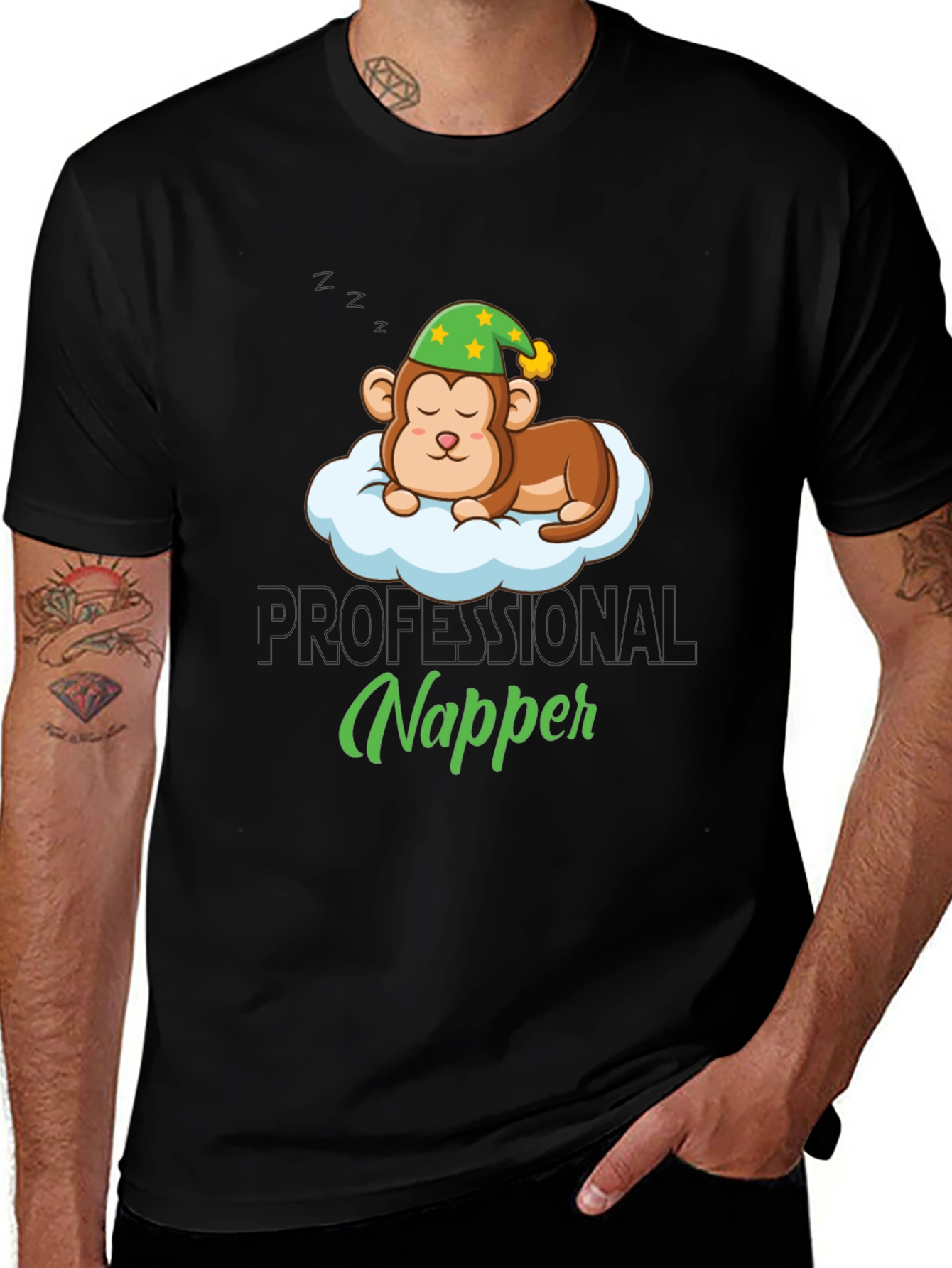 Professional Napper T-Shirt | Monkey Sleep Design