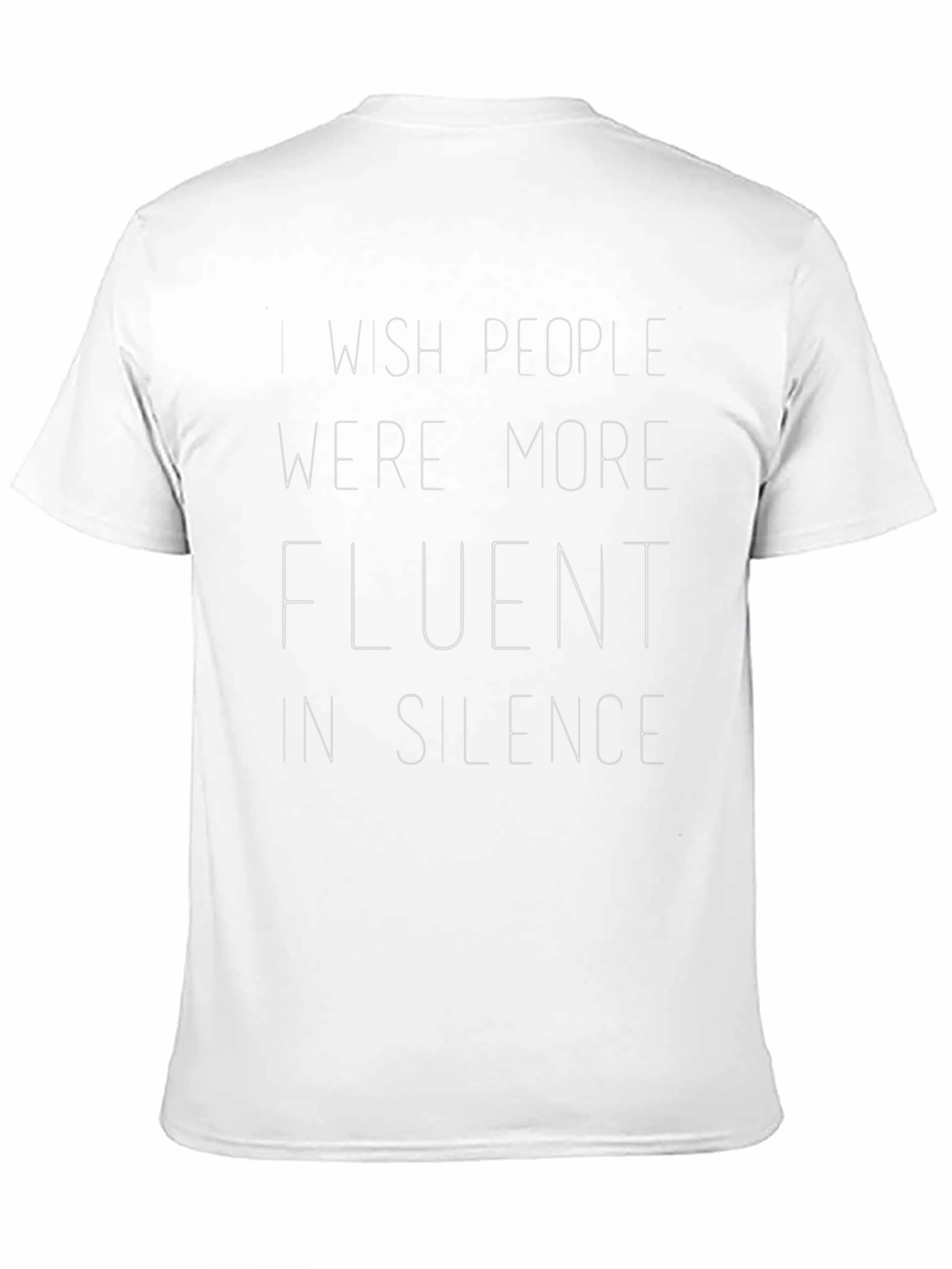 Fluent in Silence Graphic Tee - Trendy Dark T-Shirt