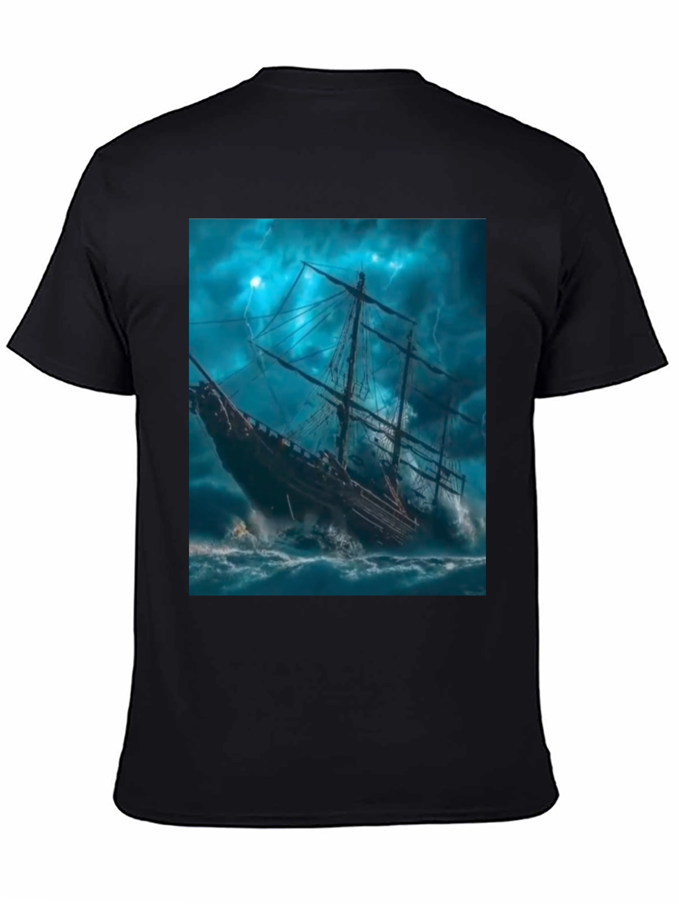 Stormy Seas Ship Graphic Tee