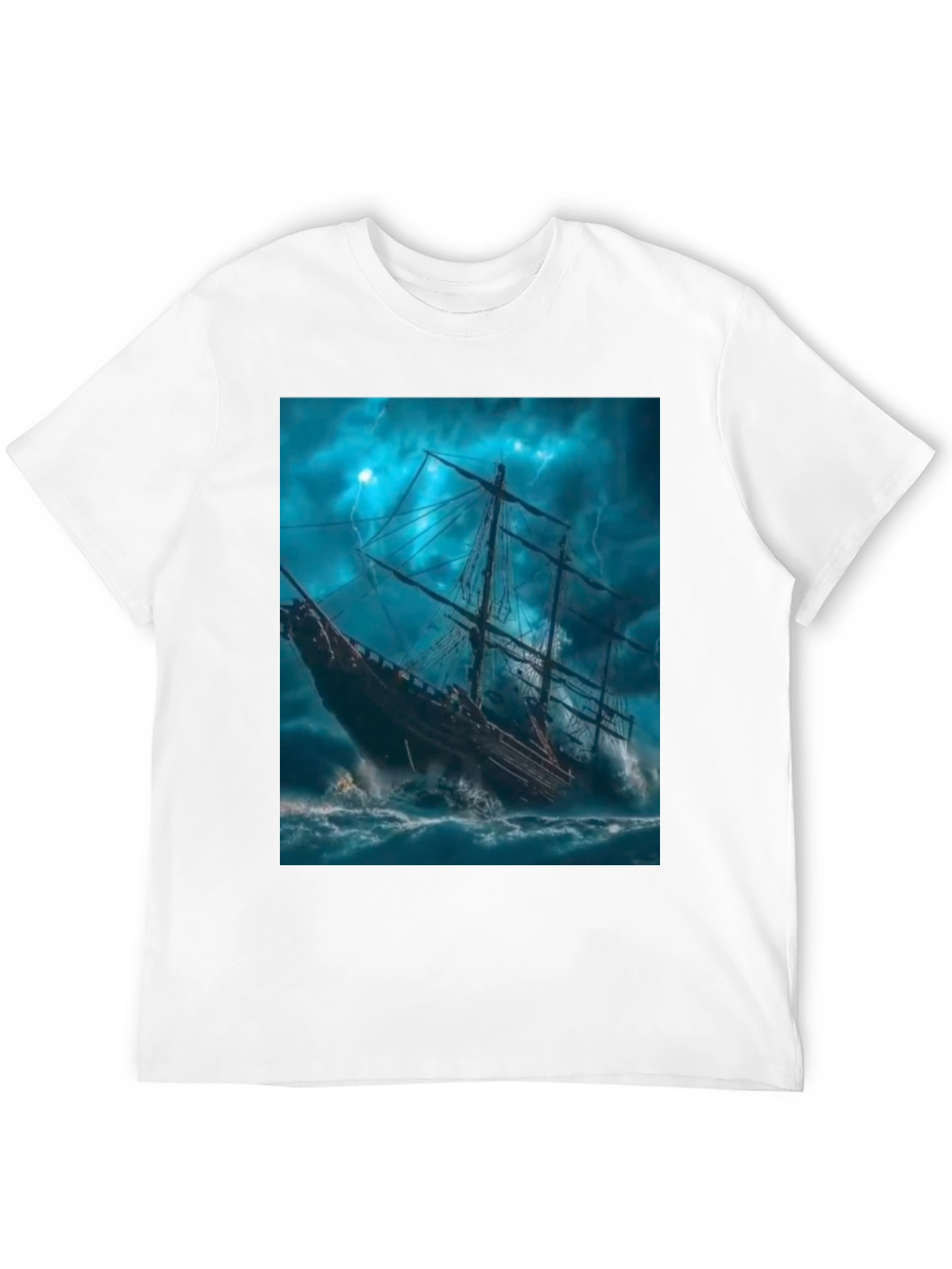 Stormy Seas Ship Graphic Tee