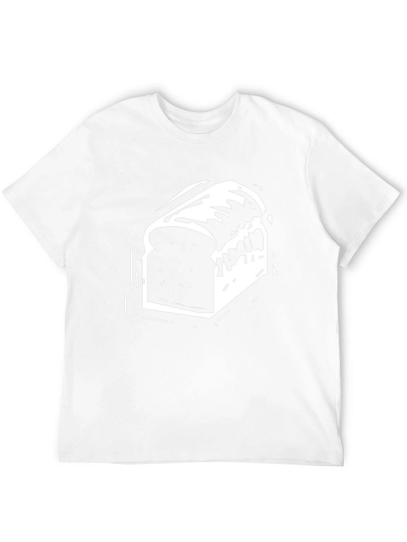 Bread Slice Graphic Tee - Black T-Shirt