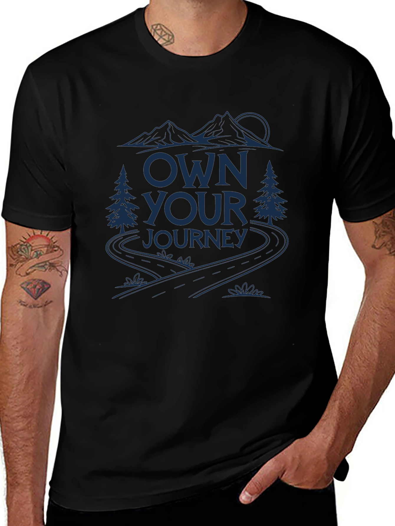 Own Your Journey Graphic Tee - Black