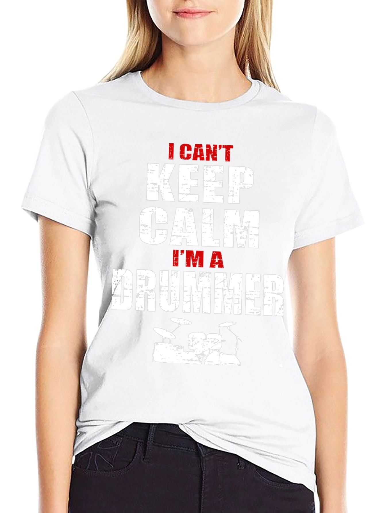 I Cant Keep Calm Im A Drummer T-Shirt