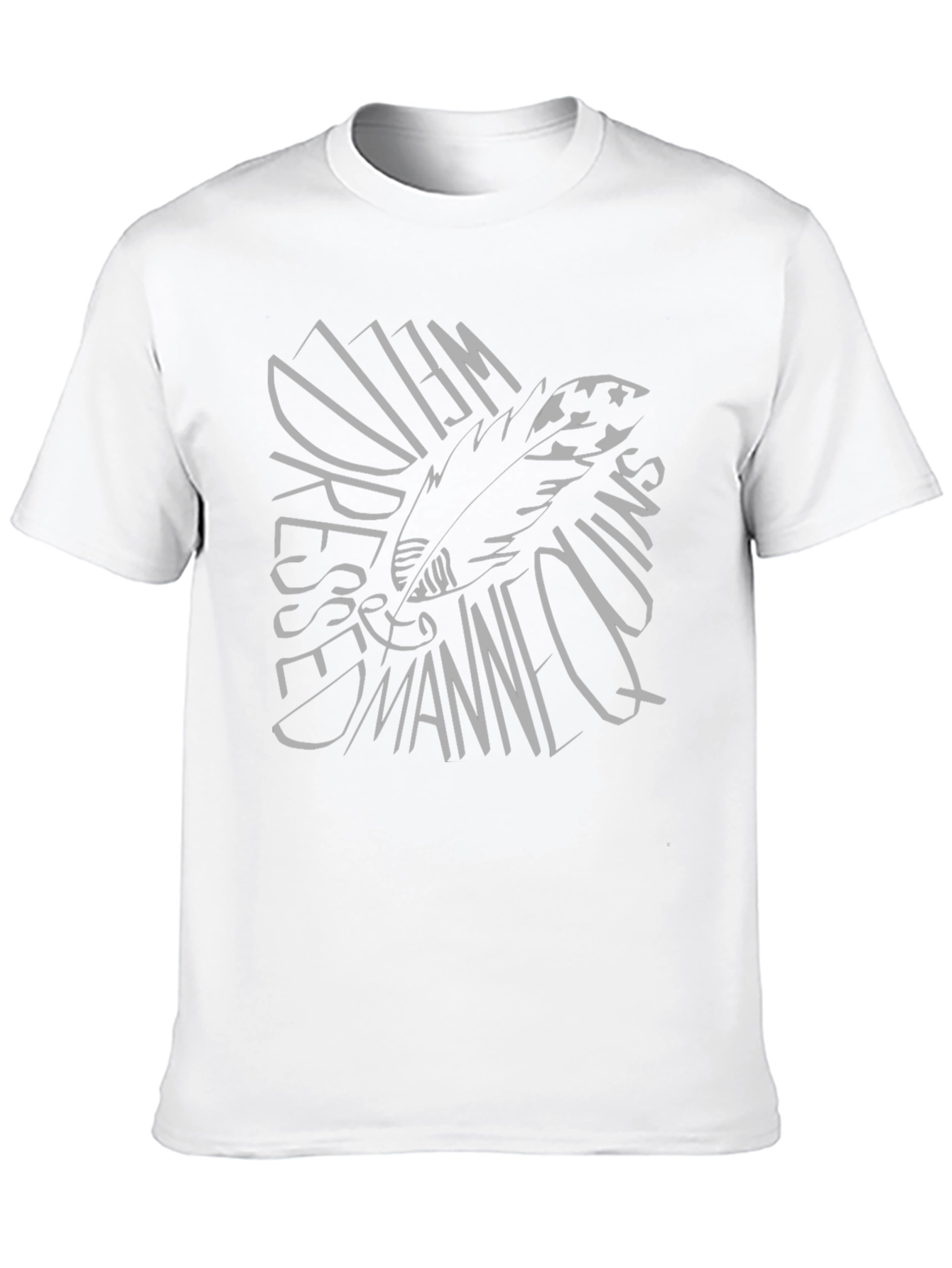 Feather Graphic Black T-Shirt