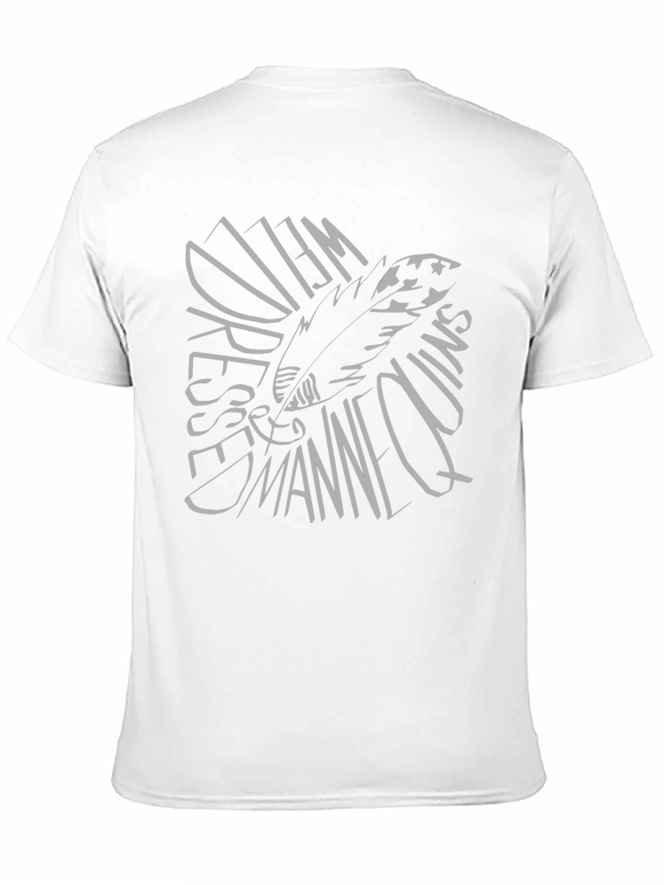 Feather Graphic Black T-Shirt