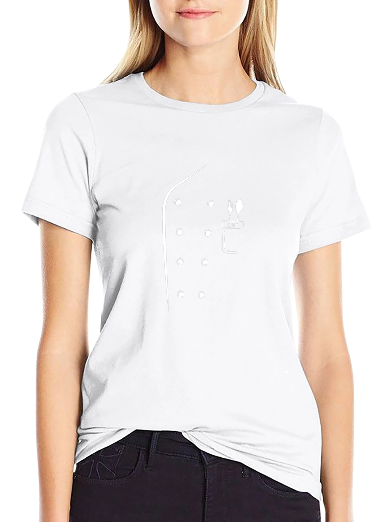 Chefs Coat Graphic Tee - Black Casual Shirt