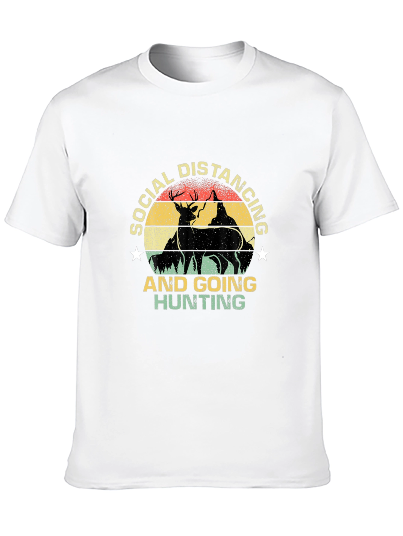 Social Distancing Hunting Graphic Tee