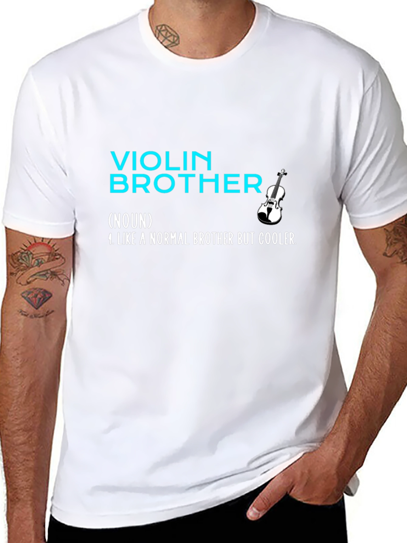 Violin Brother T-Shirt - Cool Musician Tee