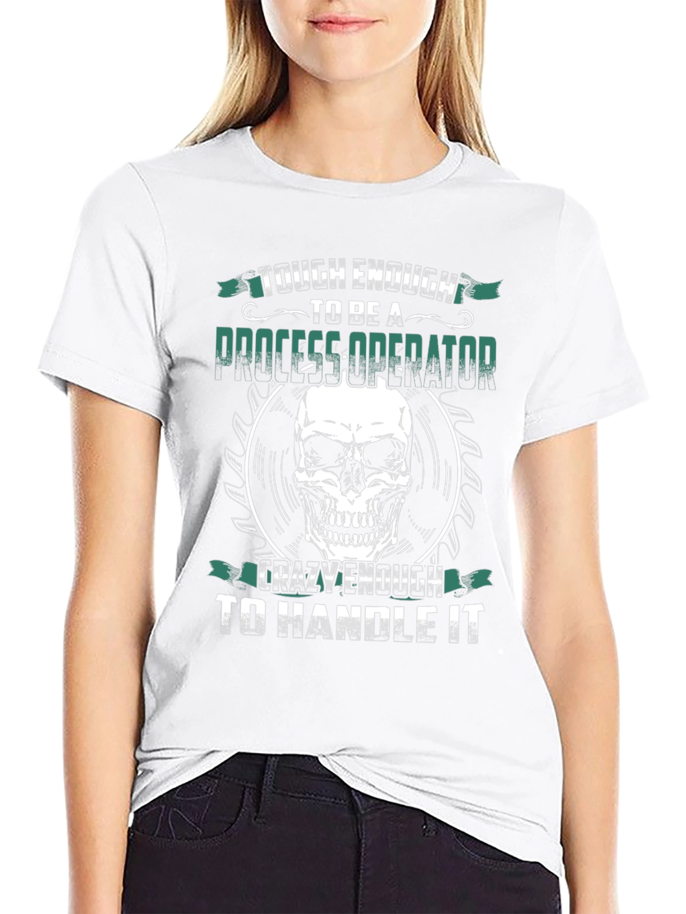 Tough Enough Process Operator Skull Graphic Tee