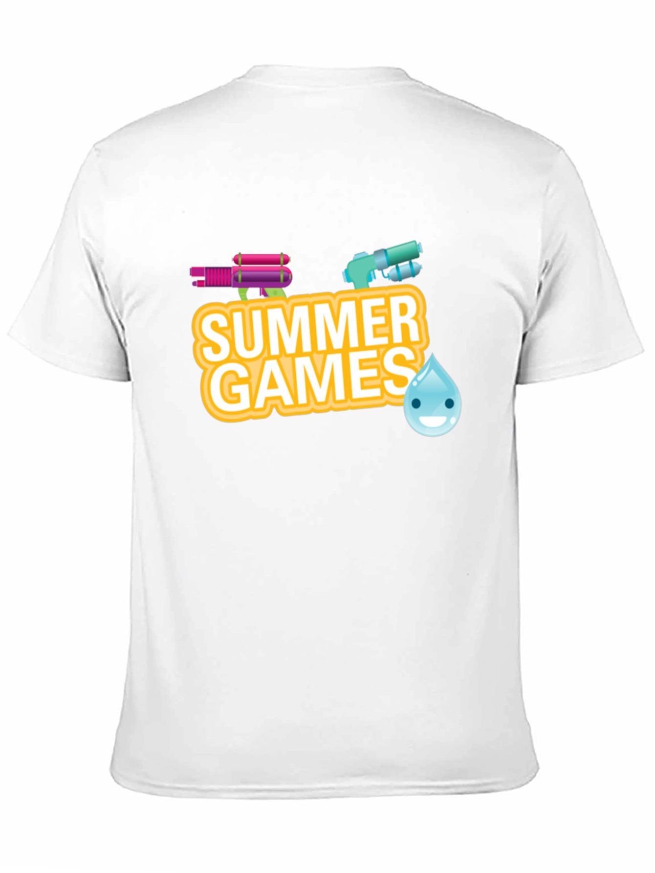 Summer Games Graphic Tee - Black Cotton T-Shirt